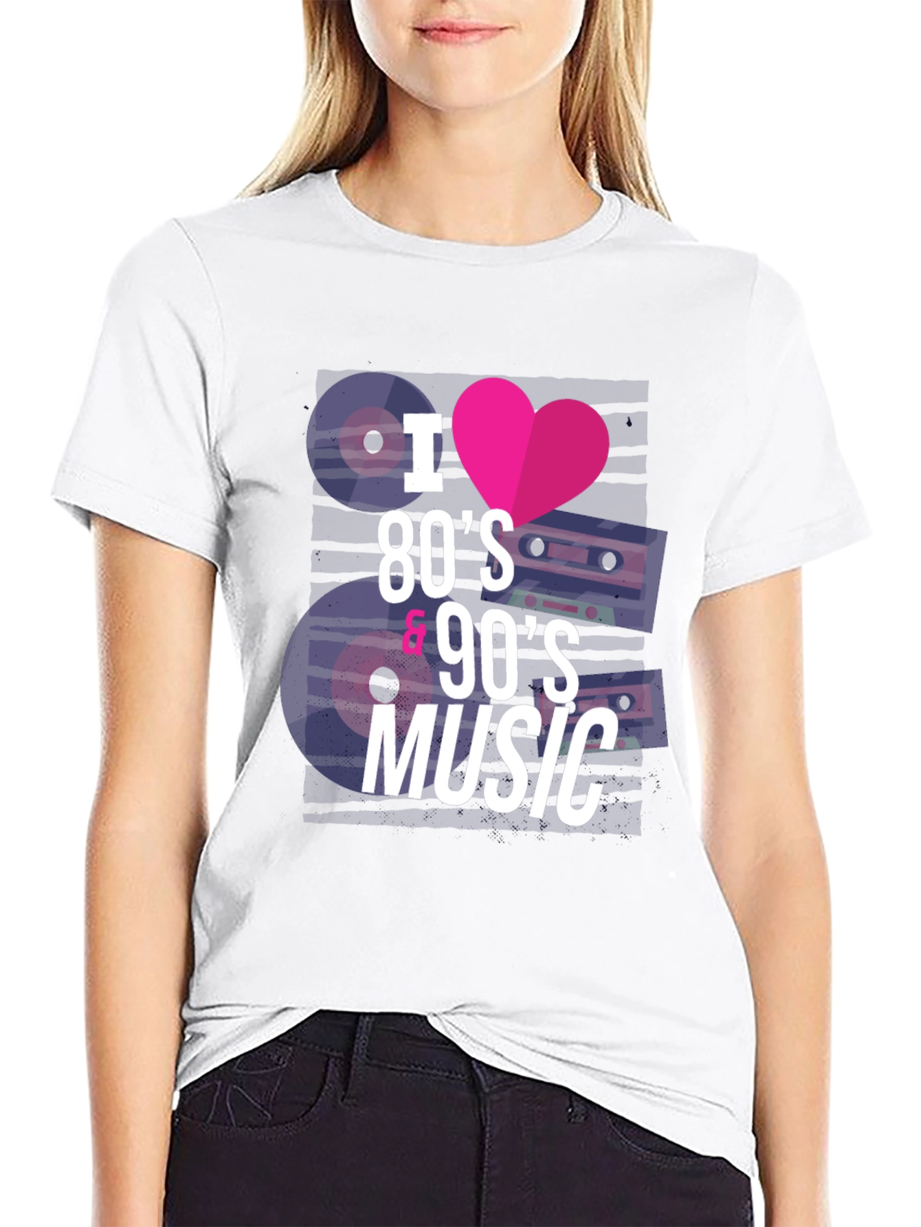 I Love 80s & 90s Music T-Shirt