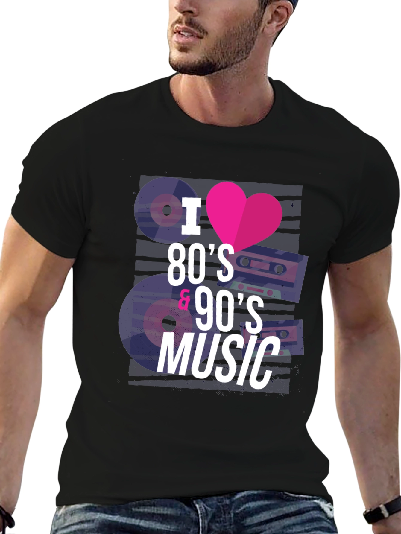 I Love 80s & 90s Music T-Shirt