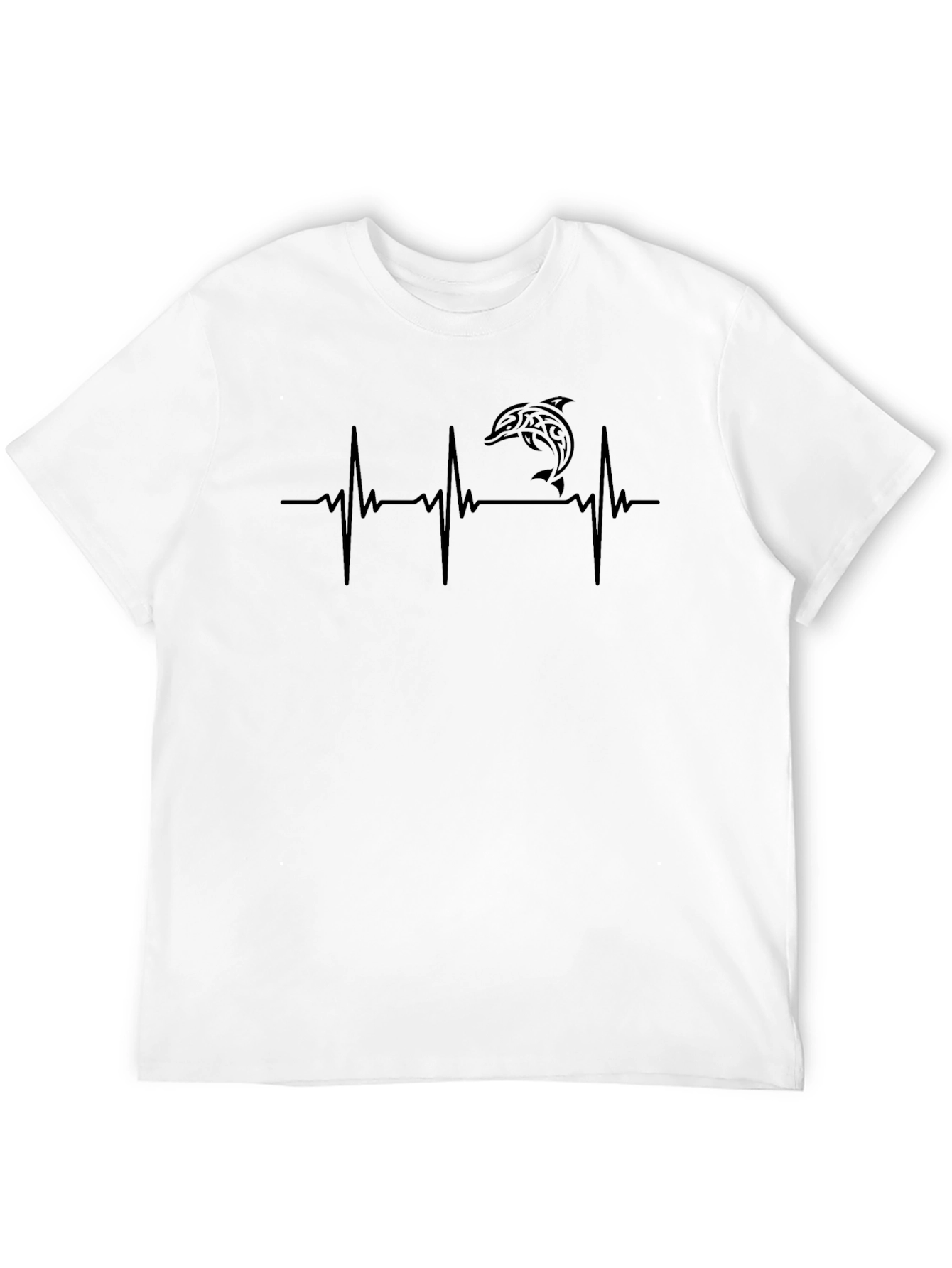 Dolphin Heartbeat T-Shirt - Stylish Graphic Tee