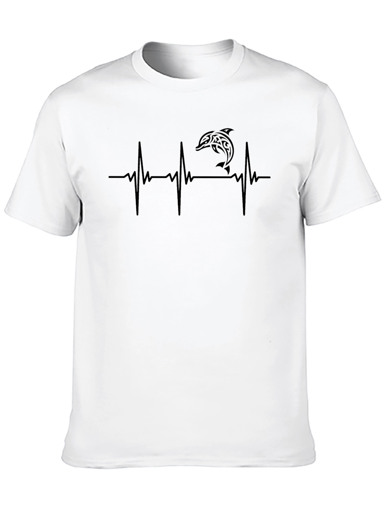 Dolphin Heartbeat T-Shirt - Stylish Graphic Tee