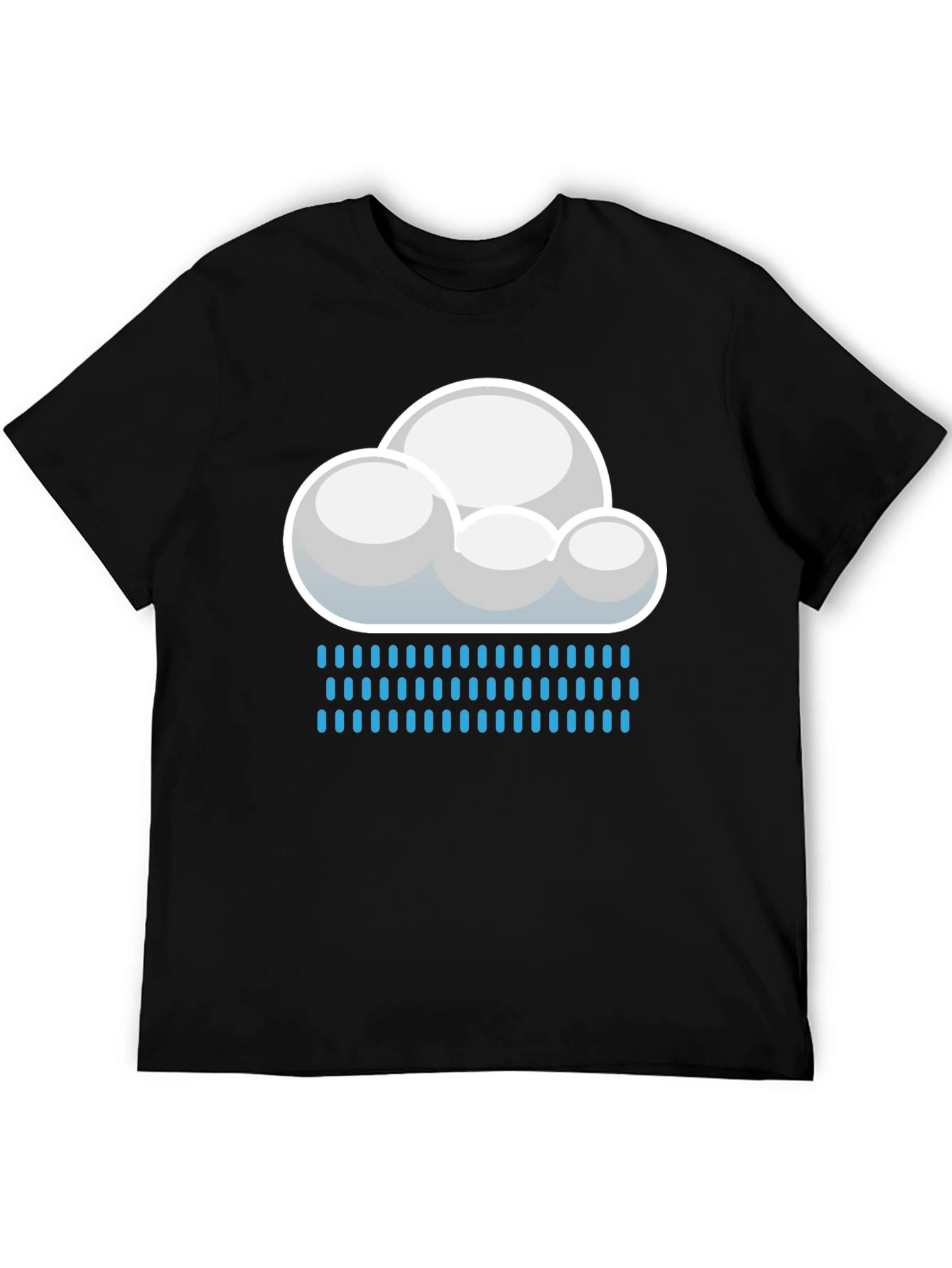 Cloudy Rain Day Graphic Tee - Weather Shirt