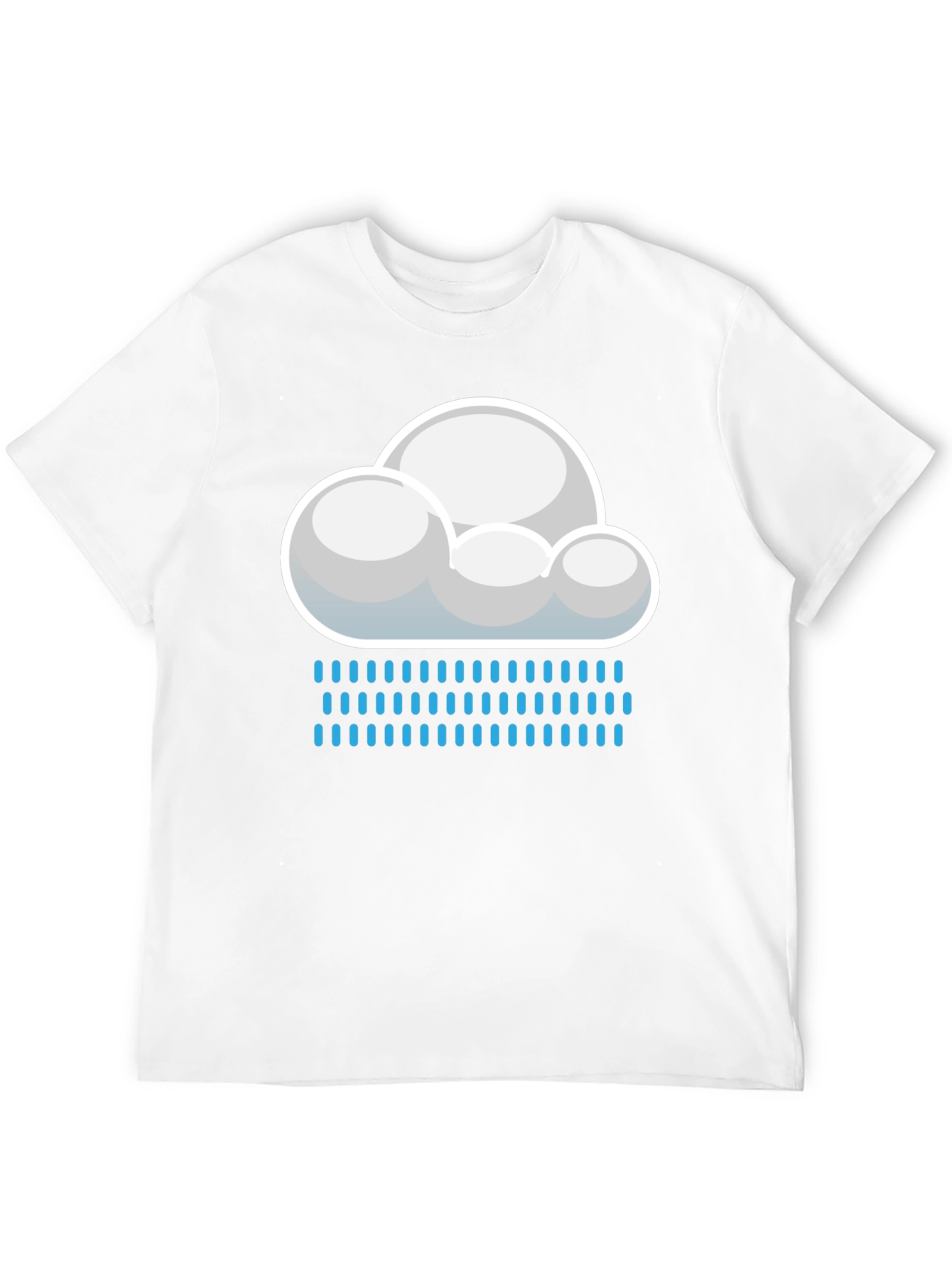Cloudy Rain Day Graphic Tee - Weather Shirt