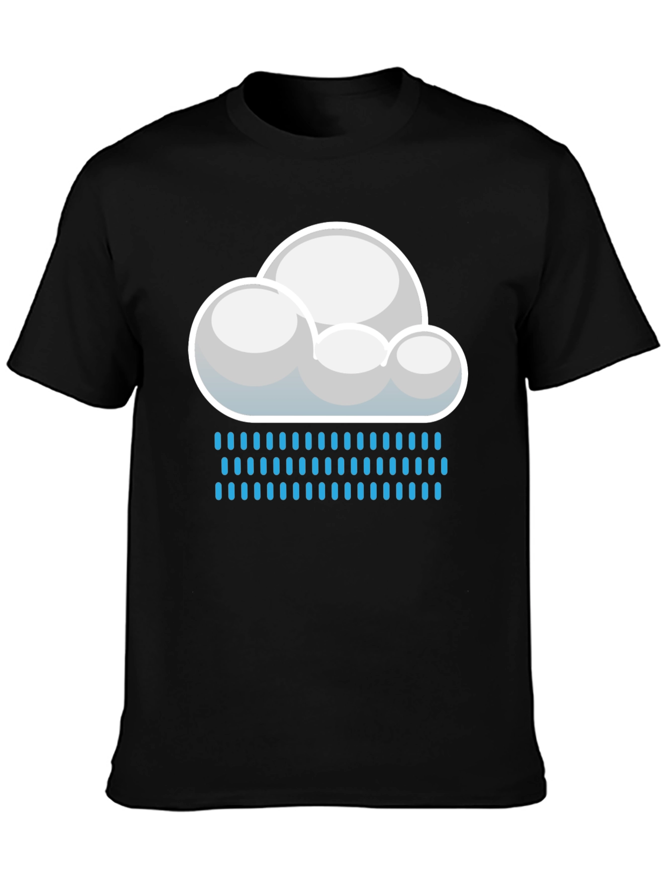 Cloudy Rain Day Graphic Tee - Weather Shirt
