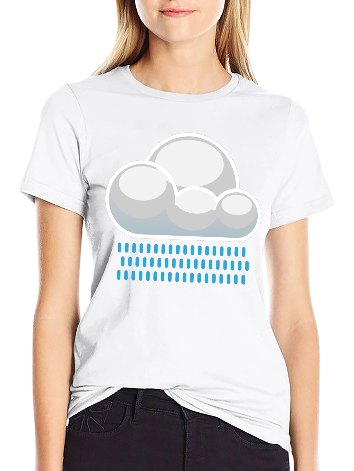 Cloudy Rain Day Graphic Tee - Weather Shirt