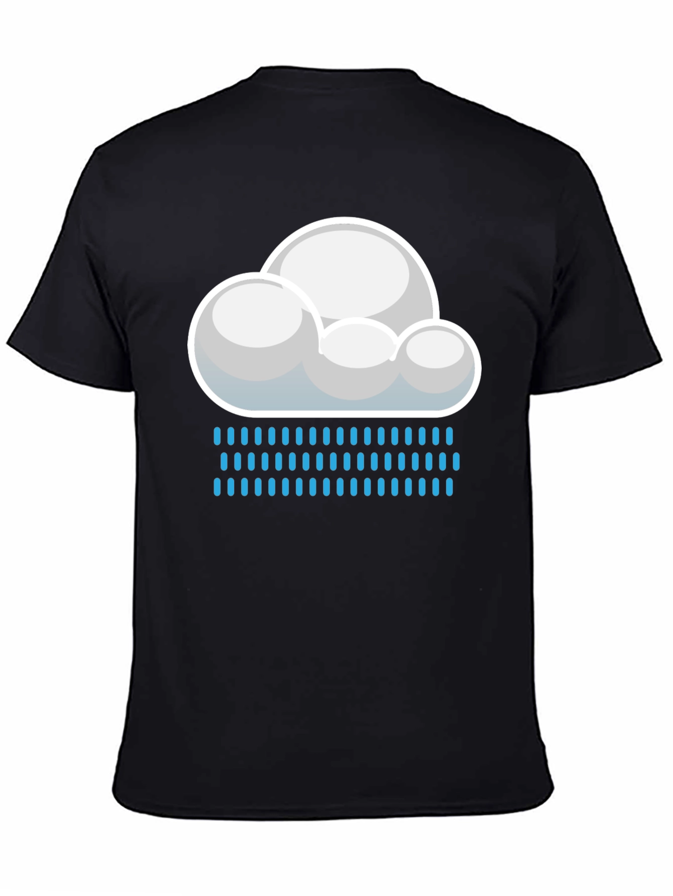 Cloudy Rain Day Graphic Tee - Weather Shirt