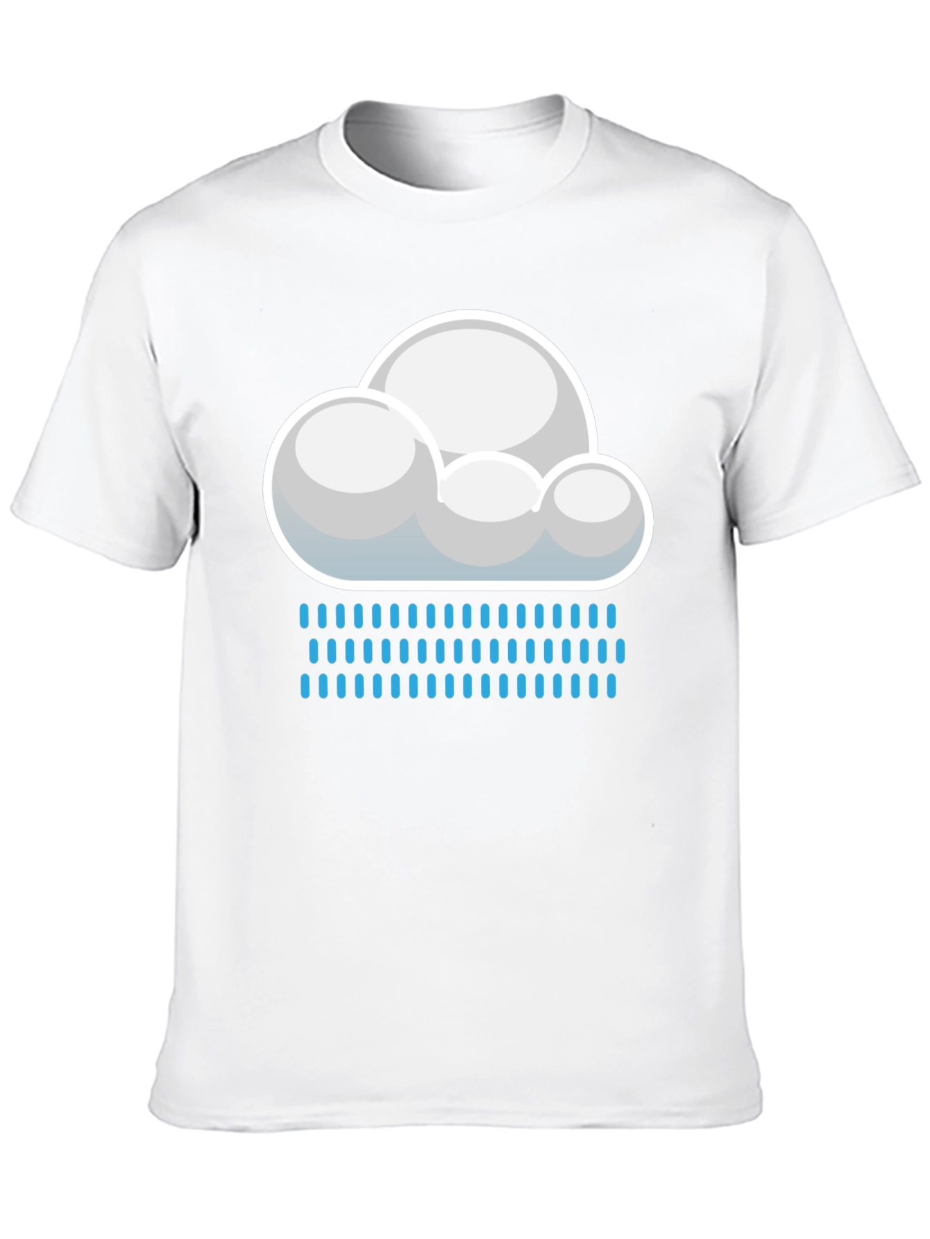 Cloudy Rain Day Graphic Tee - Weather Shirt