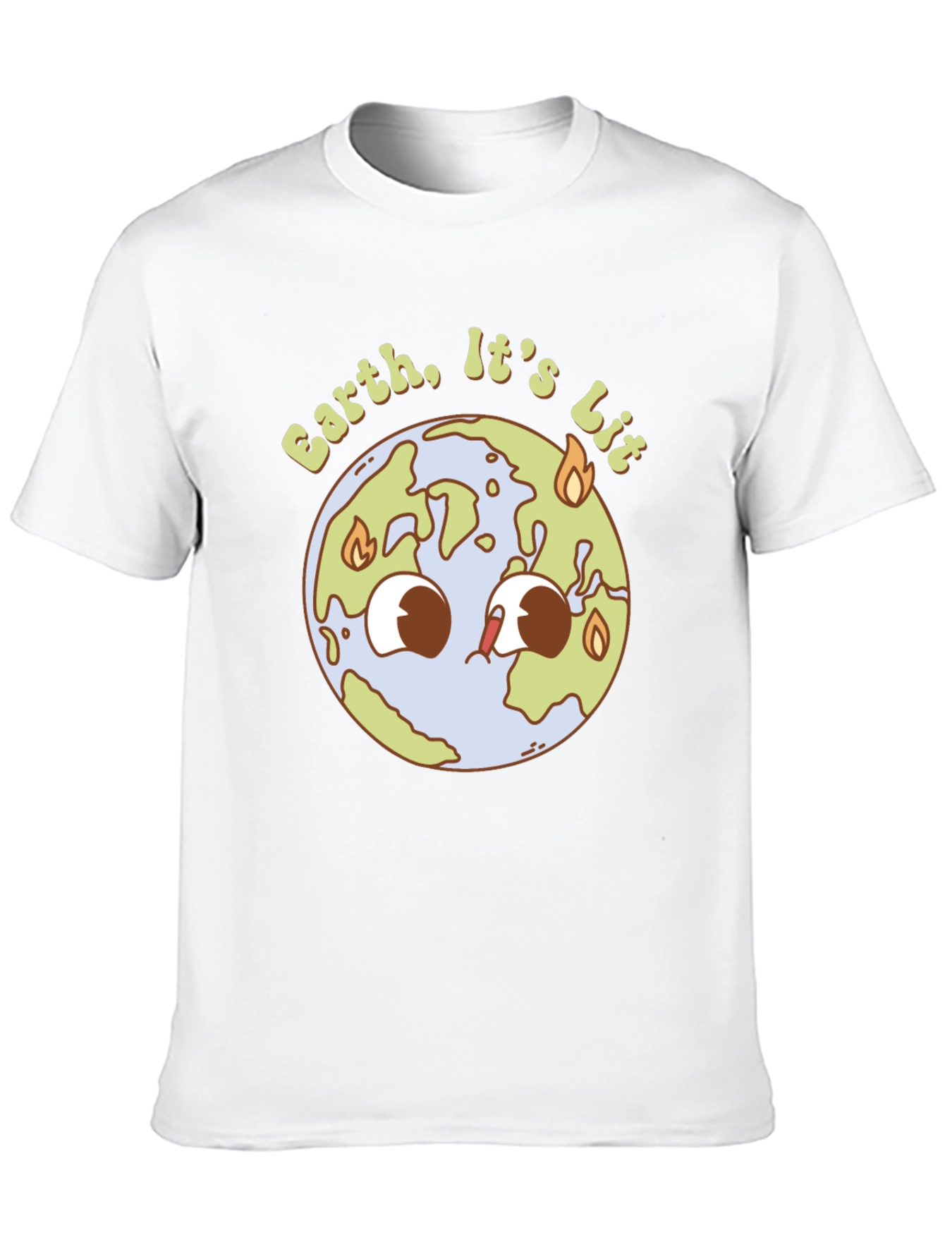 Earth is Lit T-Shirt - Black Graphic Tee