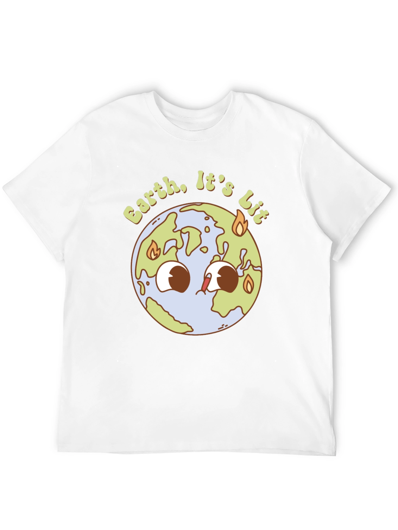 Earth is Lit T-Shirt - Black Graphic Tee