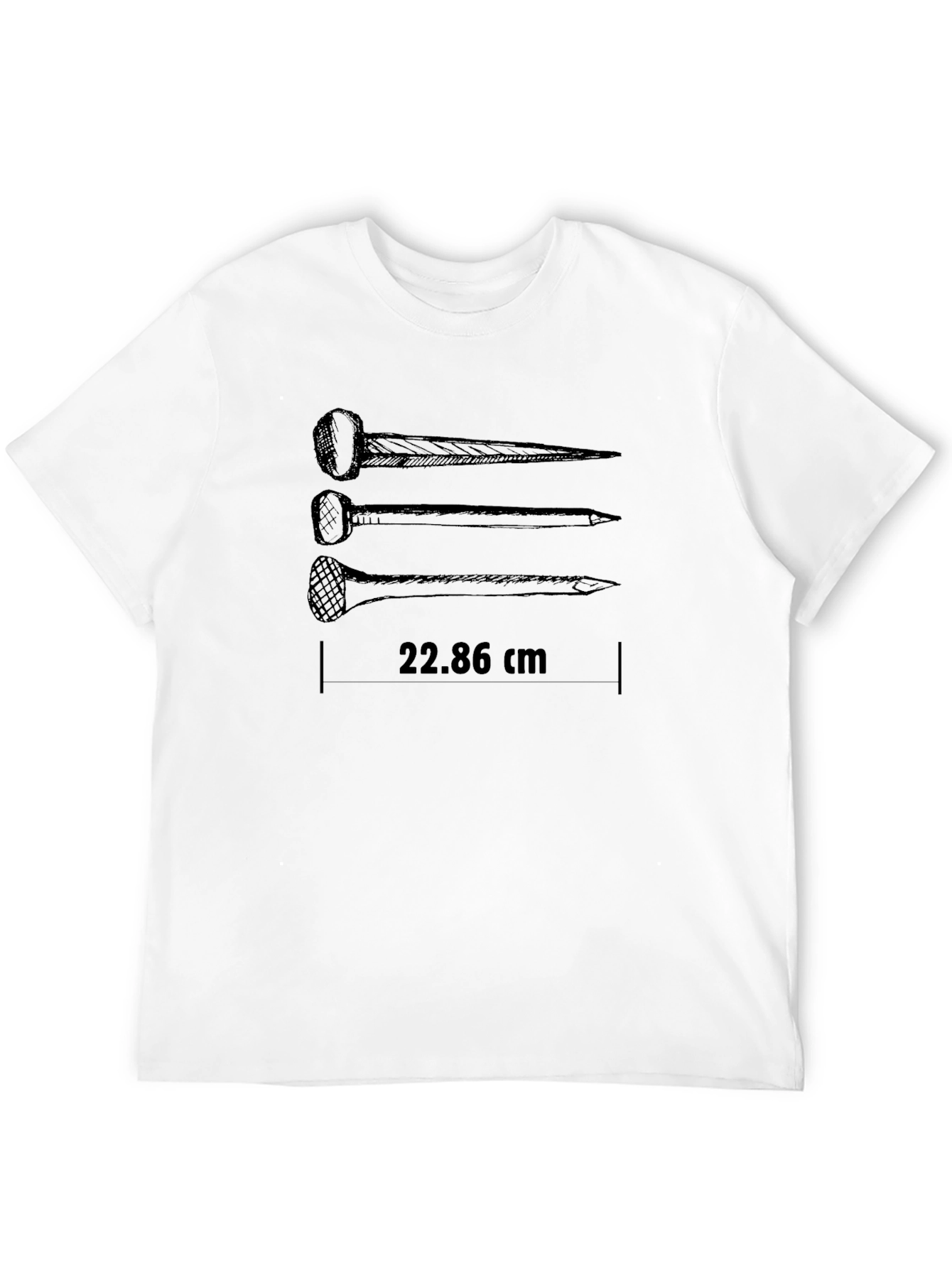 Novelty Nail Length Black T-Shirt