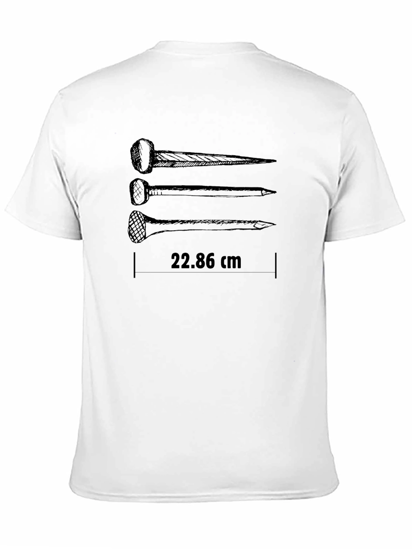 Novelty Nail Length Black T-Shirt