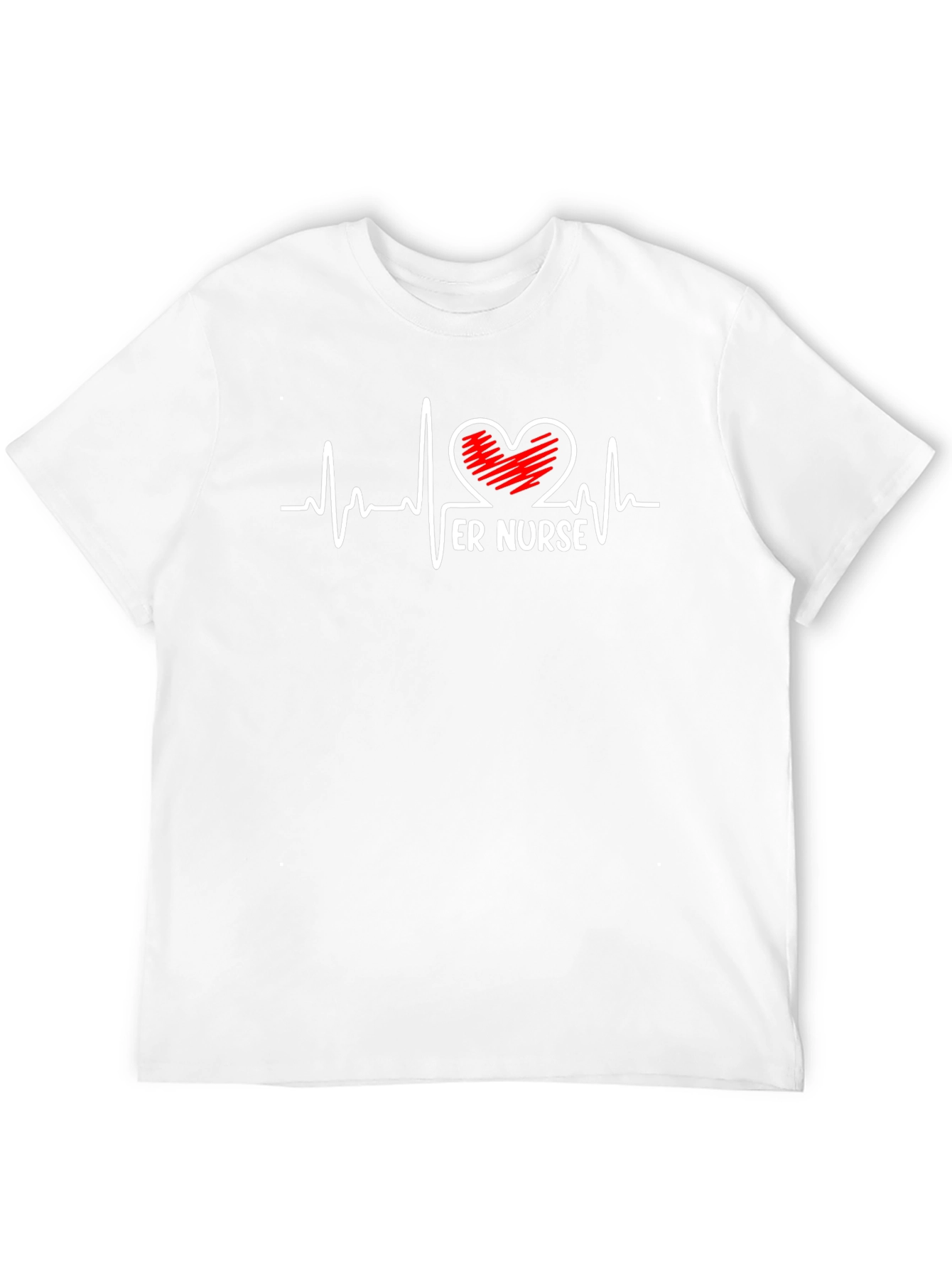 ER Nurse Heartbeat Graphic Tee