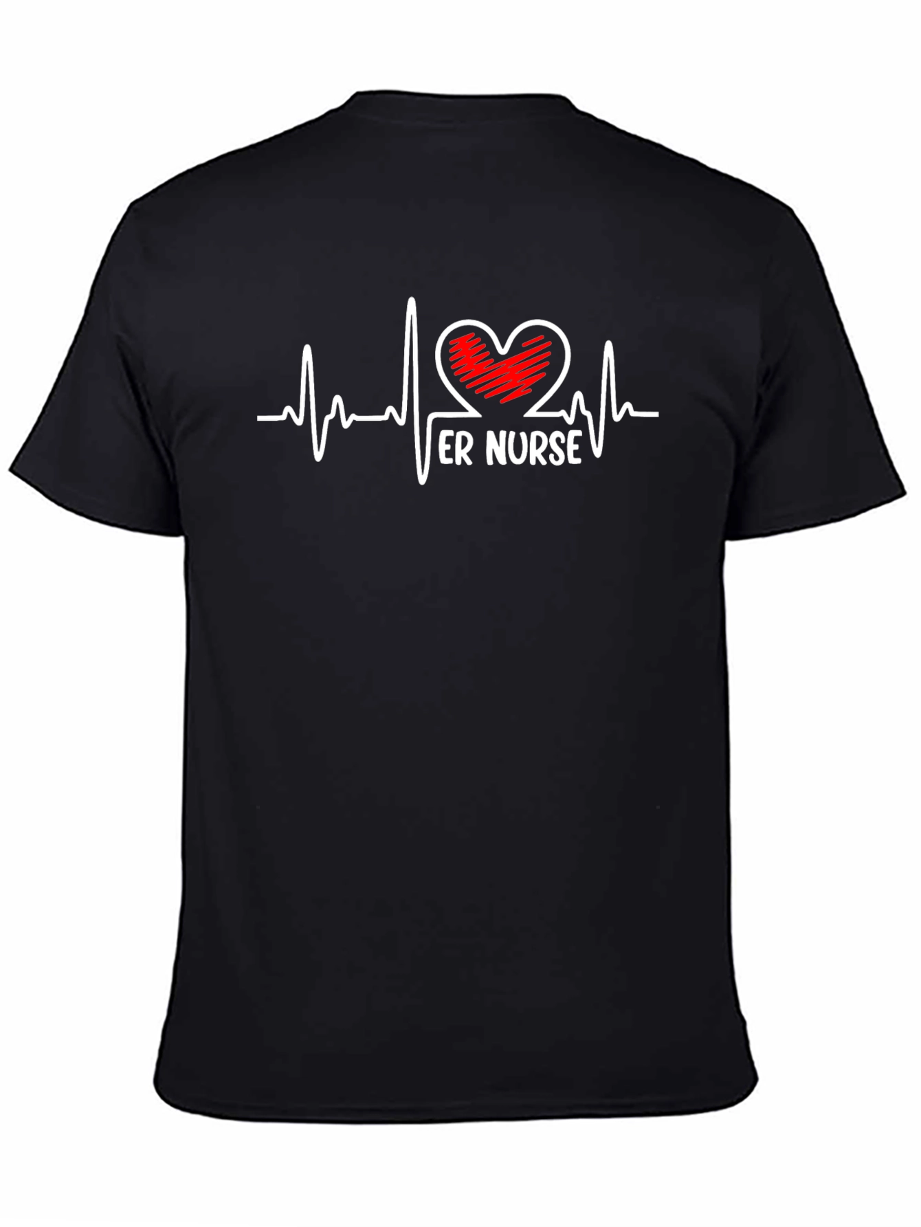 ER Nurse Heartbeat Graphic Tee