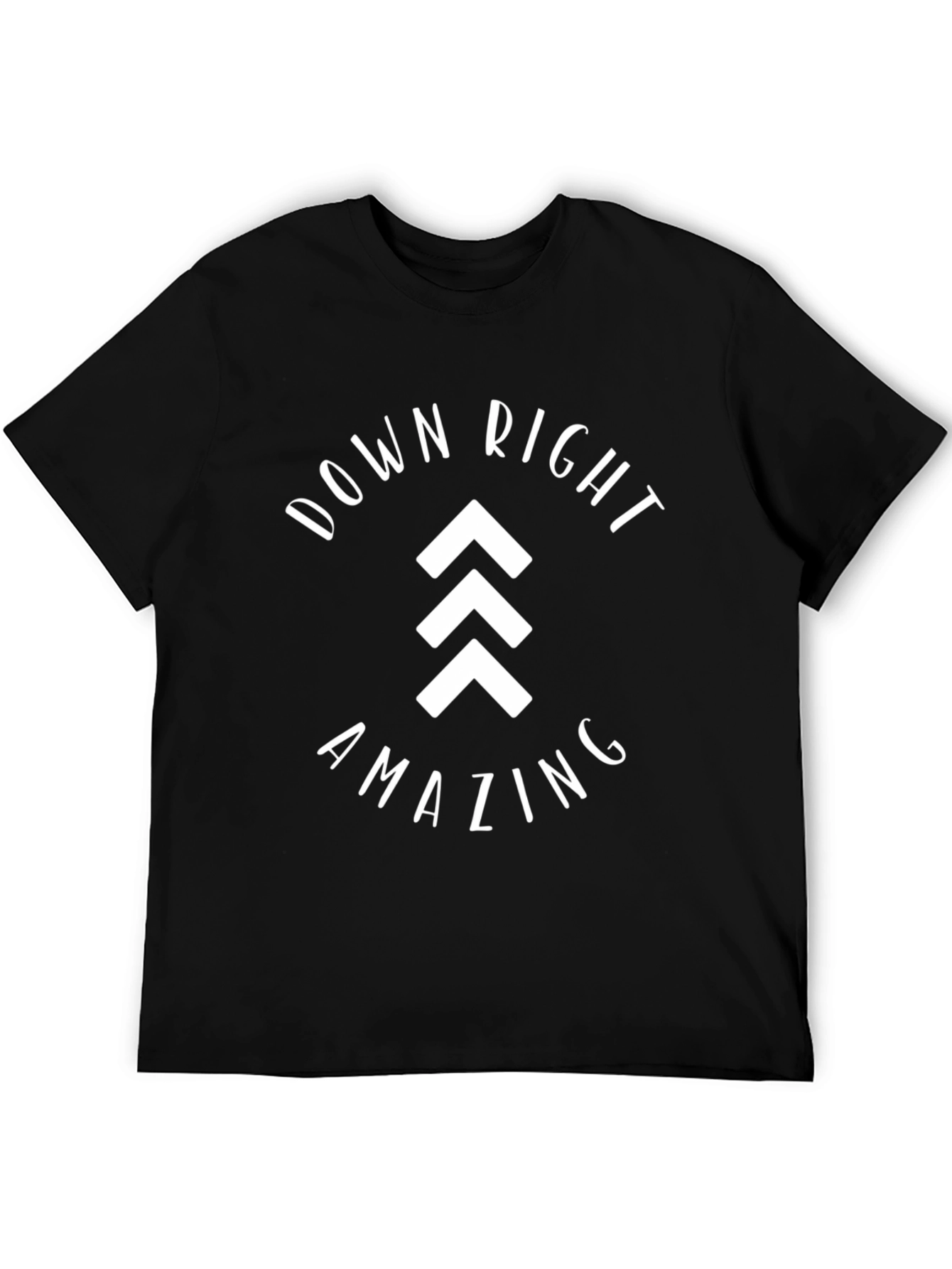Down Right Amazing Black Graphic Tee