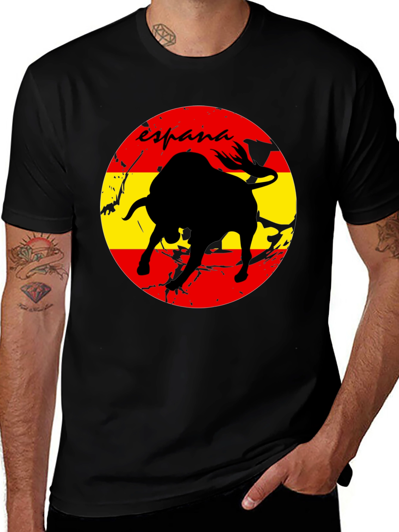 España Bull Black T-Shirt