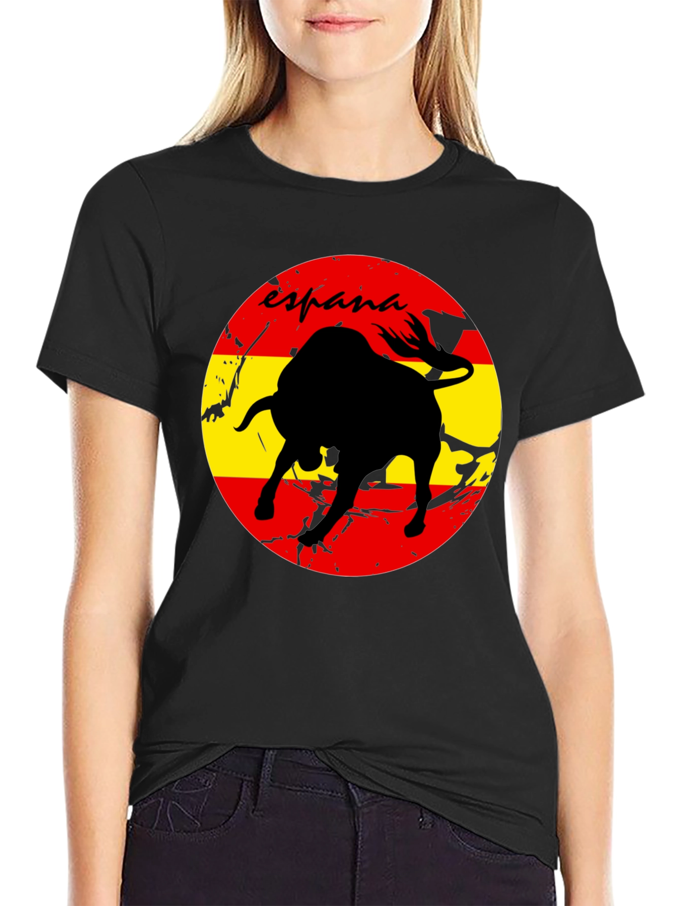 España Bull Black T-Shirt