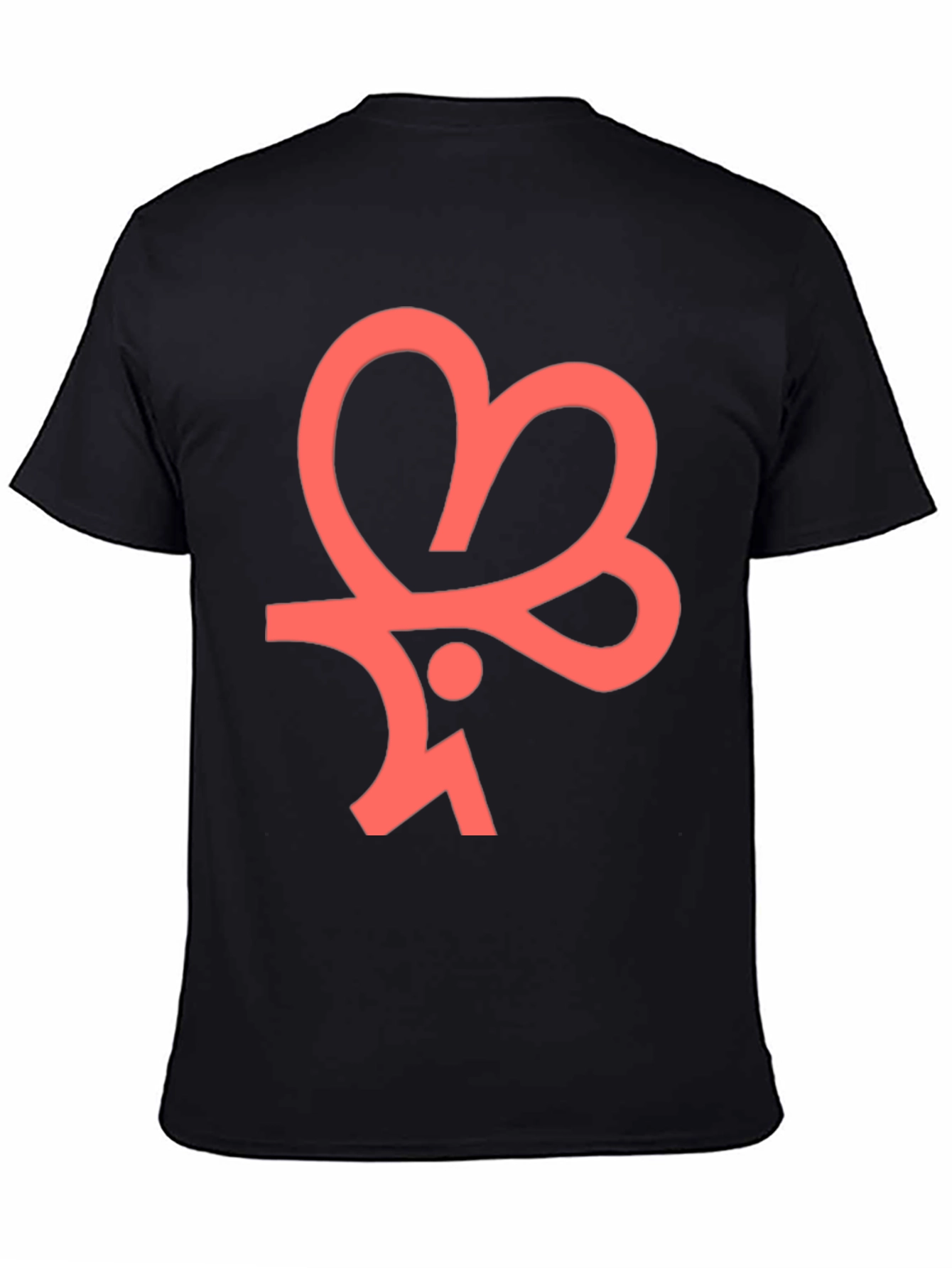 Modern Graphic Tee - Black Cotton Blend Shirt