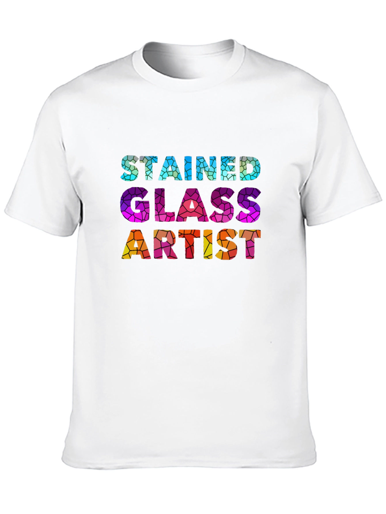 Stained Glass Artist Graphic T-Shirt - Unique Design
