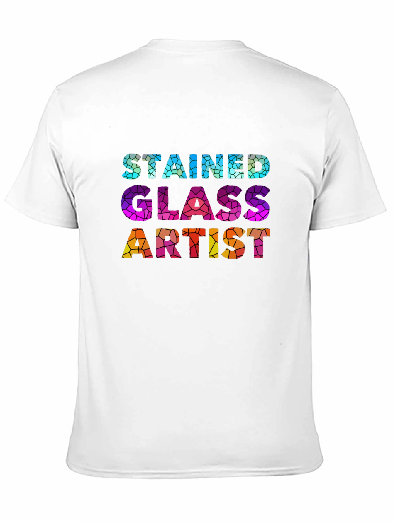 Stained Glass Artist Graphic T-Shirt - Unique Design