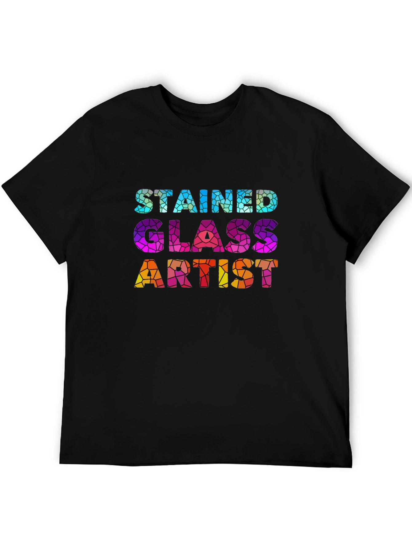 Stained Glass Artist Graphic T-Shirt - Unique Design