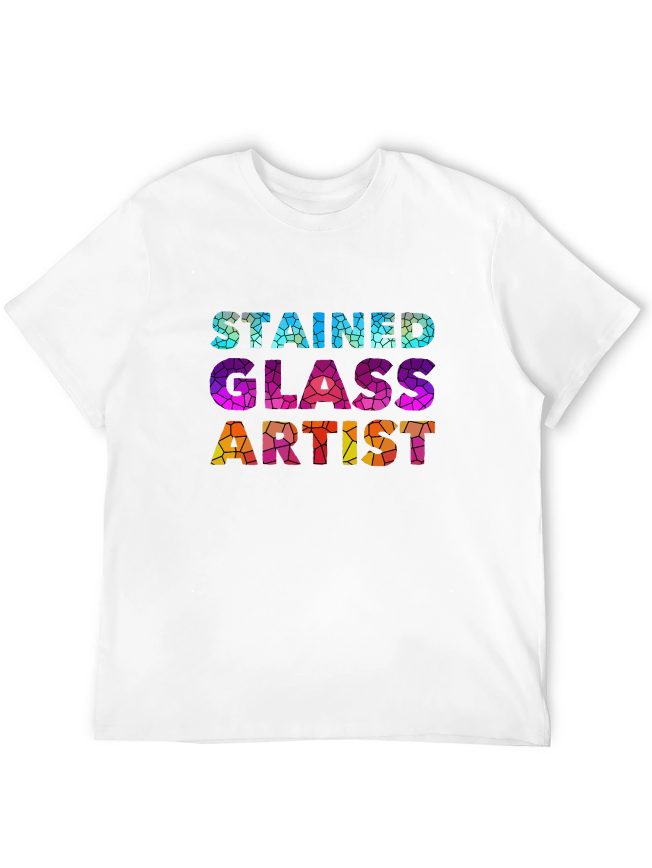 Stained Glass Artist Graphic T-Shirt - Unique Design