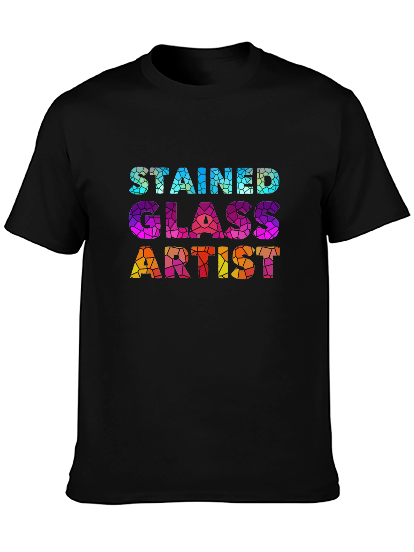 Stained Glass Artist Graphic T-Shirt - Unique Design