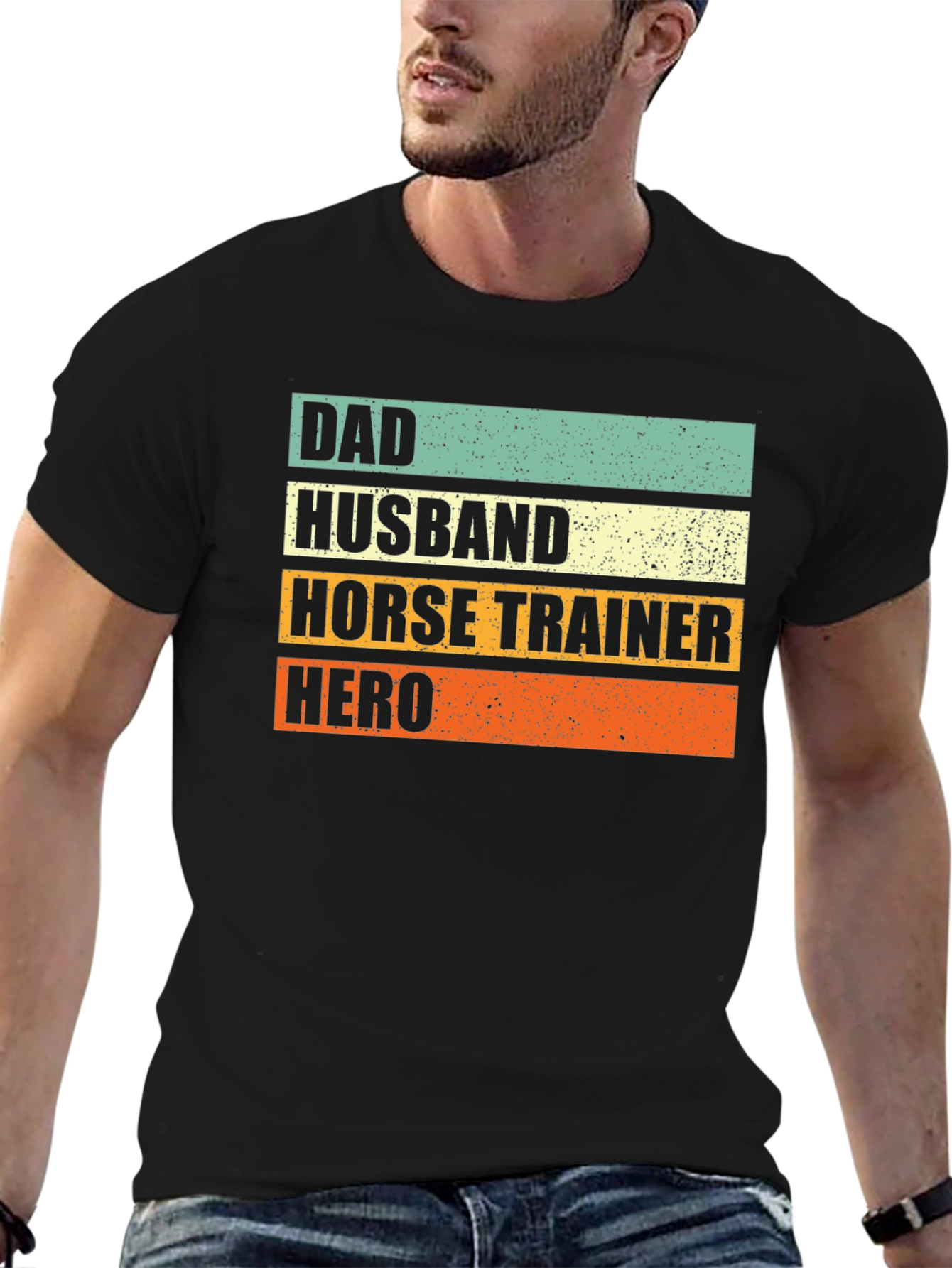 Dad Husband Horse Trainer Hero T-Shirt