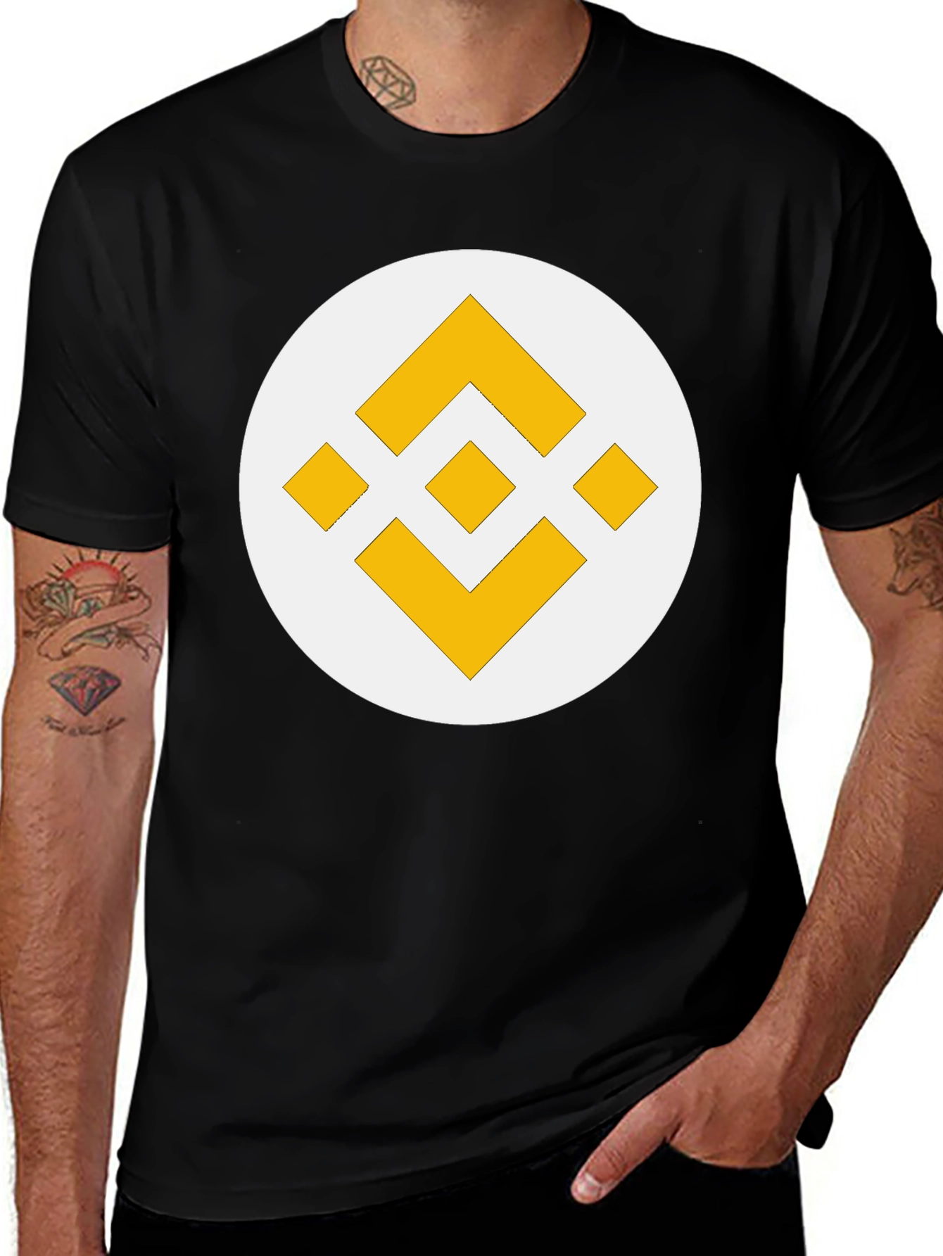 Binance Logo T-Shirt - Crypto Enthusiast Apparel