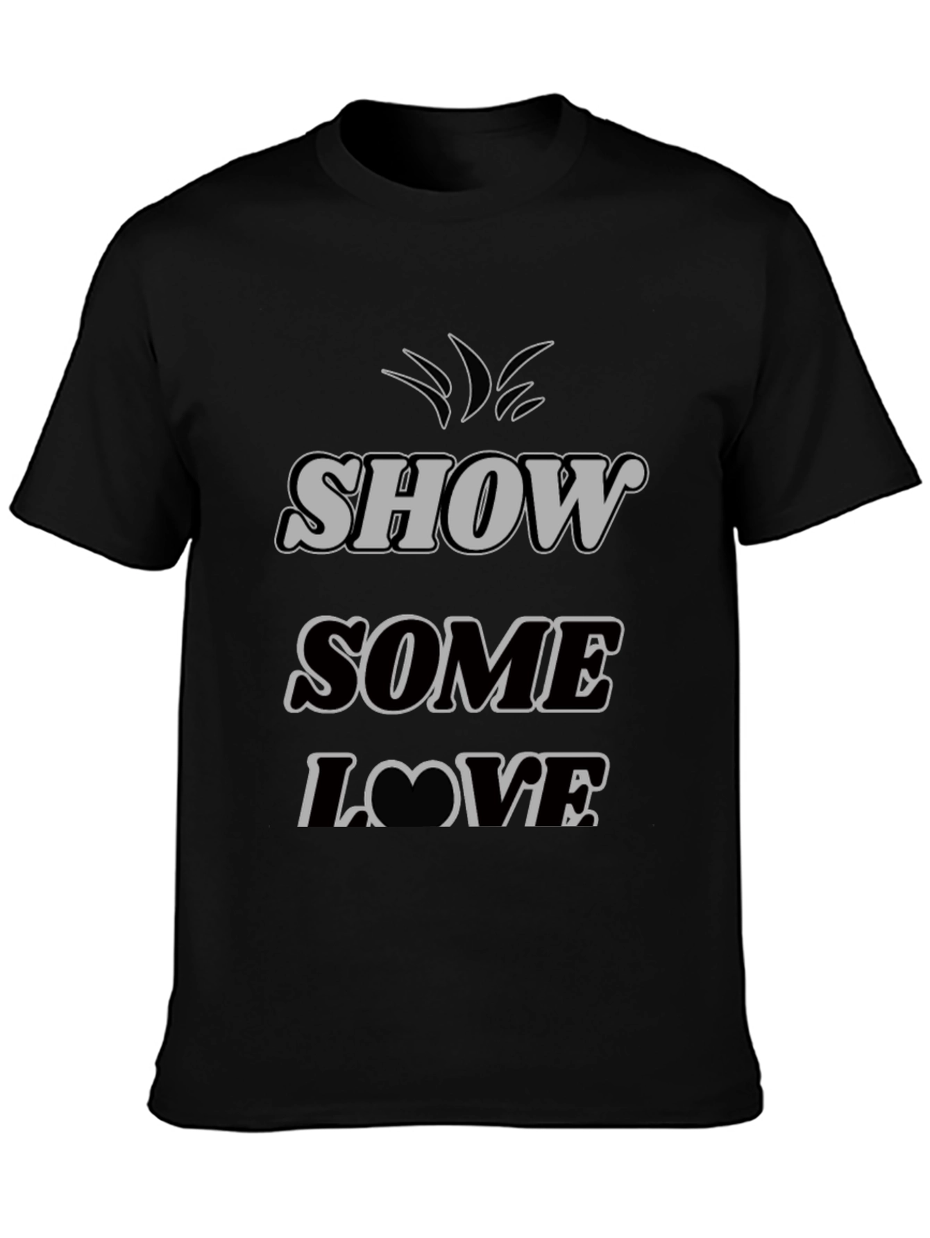 Show Some Love Graphic Tee - Black T-Shirt