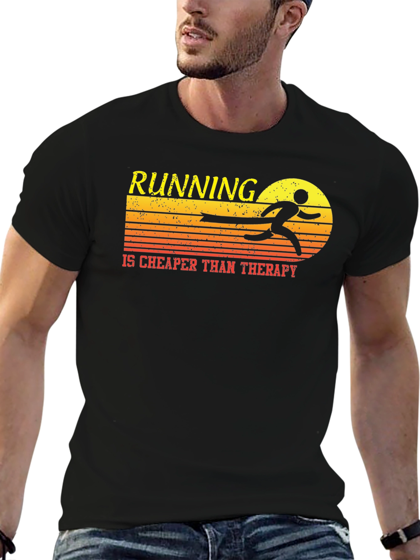 Running is Cheaper Than Therapy T-Shirt