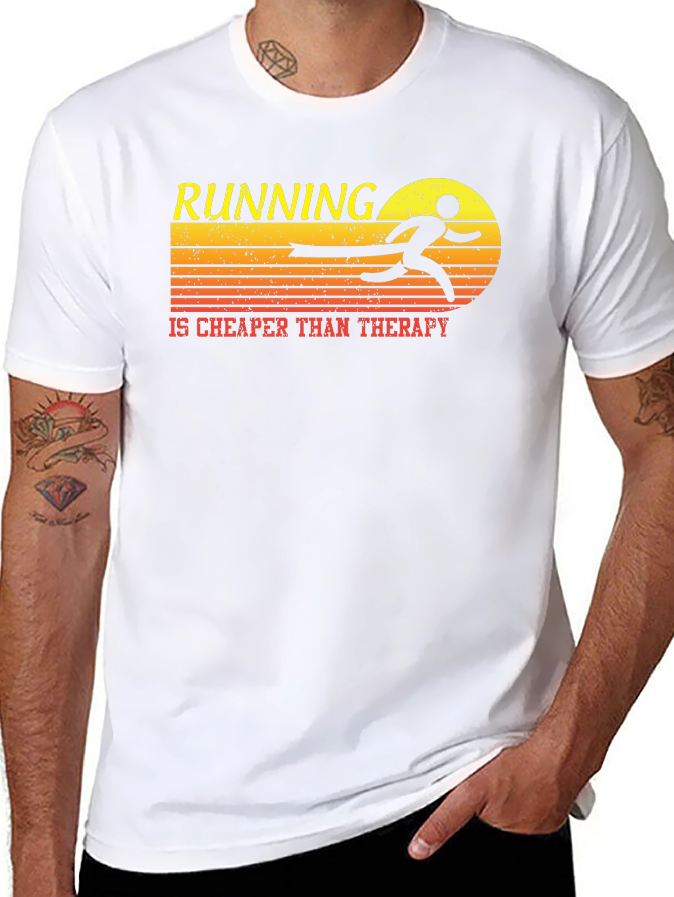 Running is Cheaper Than Therapy T-Shirt
