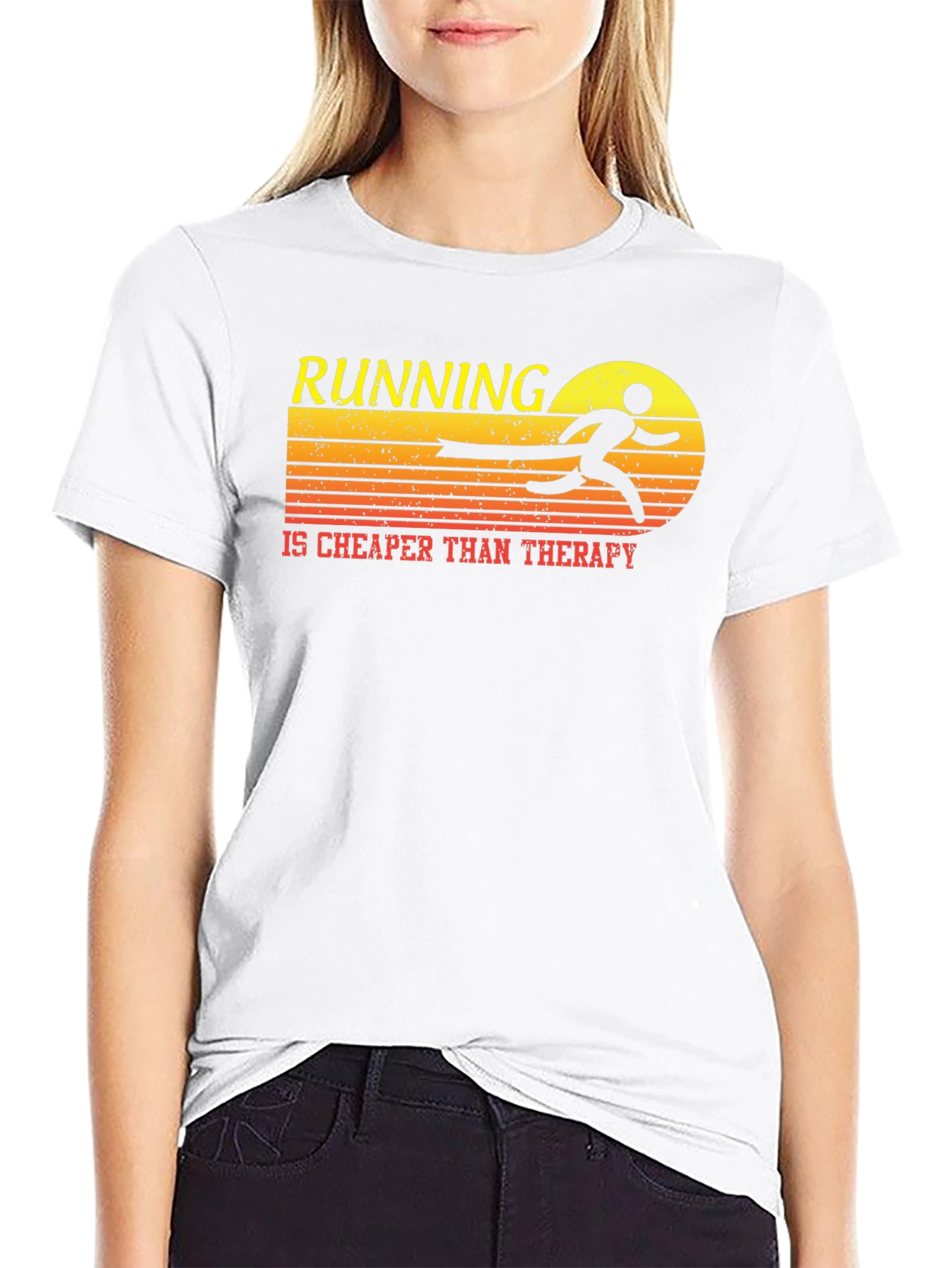 Running is Cheaper Than Therapy T-Shirt