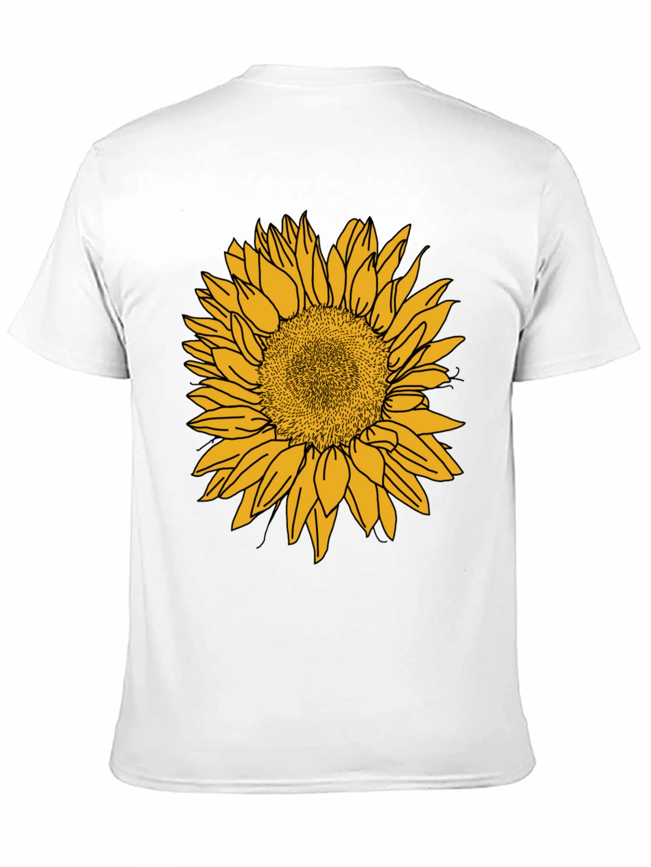Sunflower Graphic Tee - Casual Black Cotton Shirt