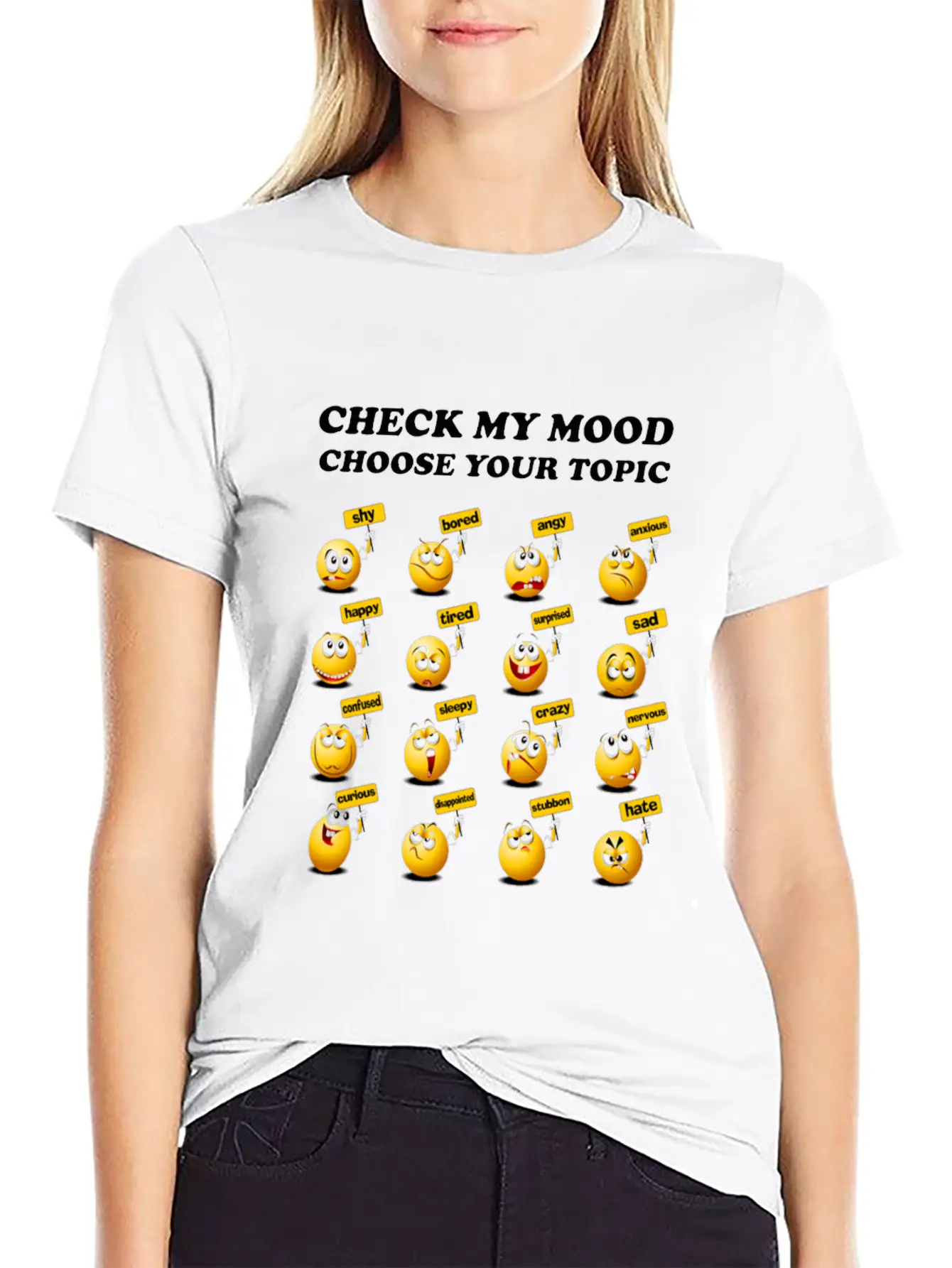 Check My Mood Chose Your Topic Unisex Casual T-Shirt – Clean Design For Daily Comfort