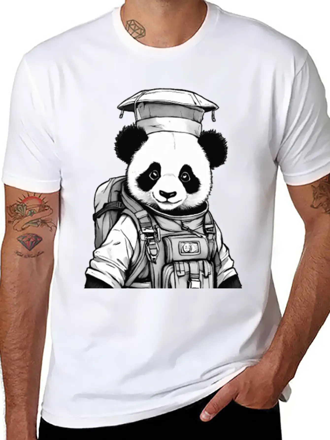 Chief Panda Unisex Casual T-Shirt – Clean Design For Daily Comfort