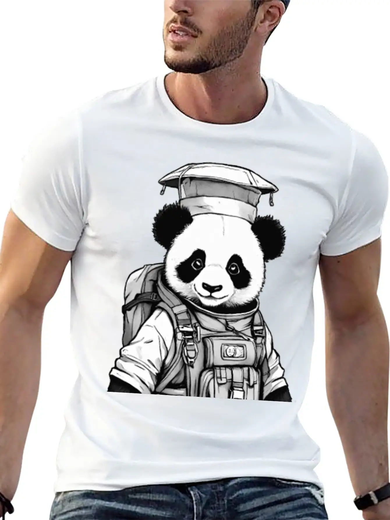 Chief Panda Unisex Casual T-Shirt – Clean Design For Daily Comfort