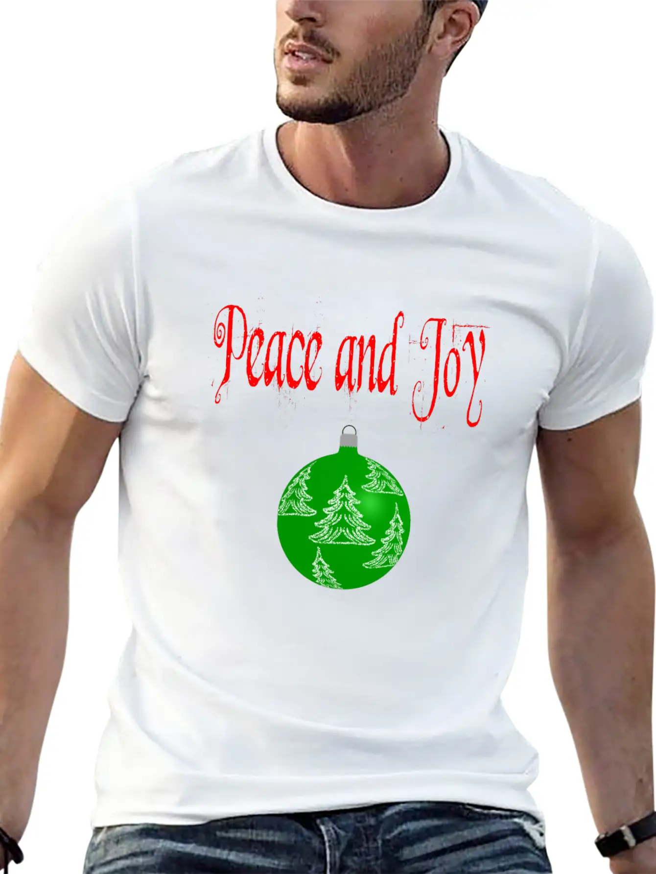 Christmas Peace And Joy Unisex Casual T-Shirt – Clean Design For Daily Comfort