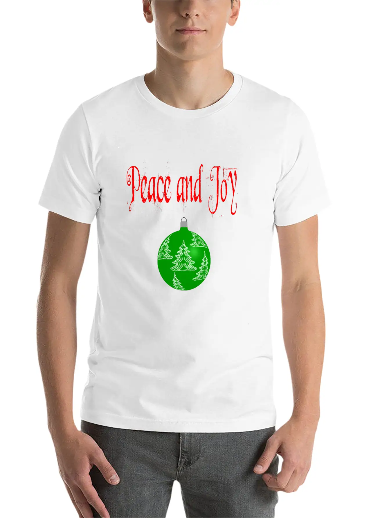 Christmas Peace And Joy Unisex Casual T-Shirt – Clean Design For Daily Comfort