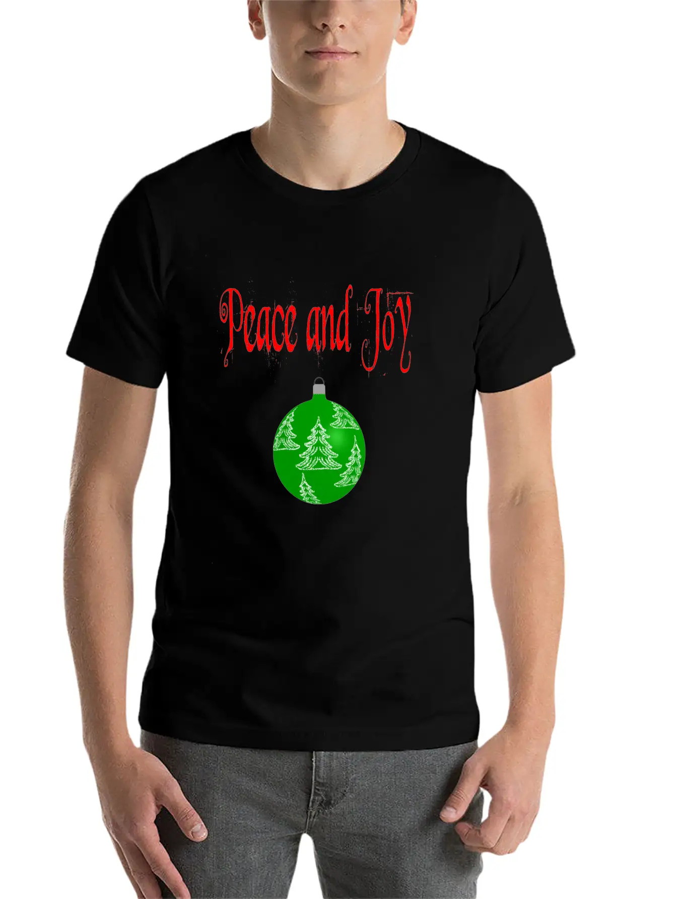 Christmas Peace And Joy Unisex Casual T-Shirt – Clean Design For Daily Comfort