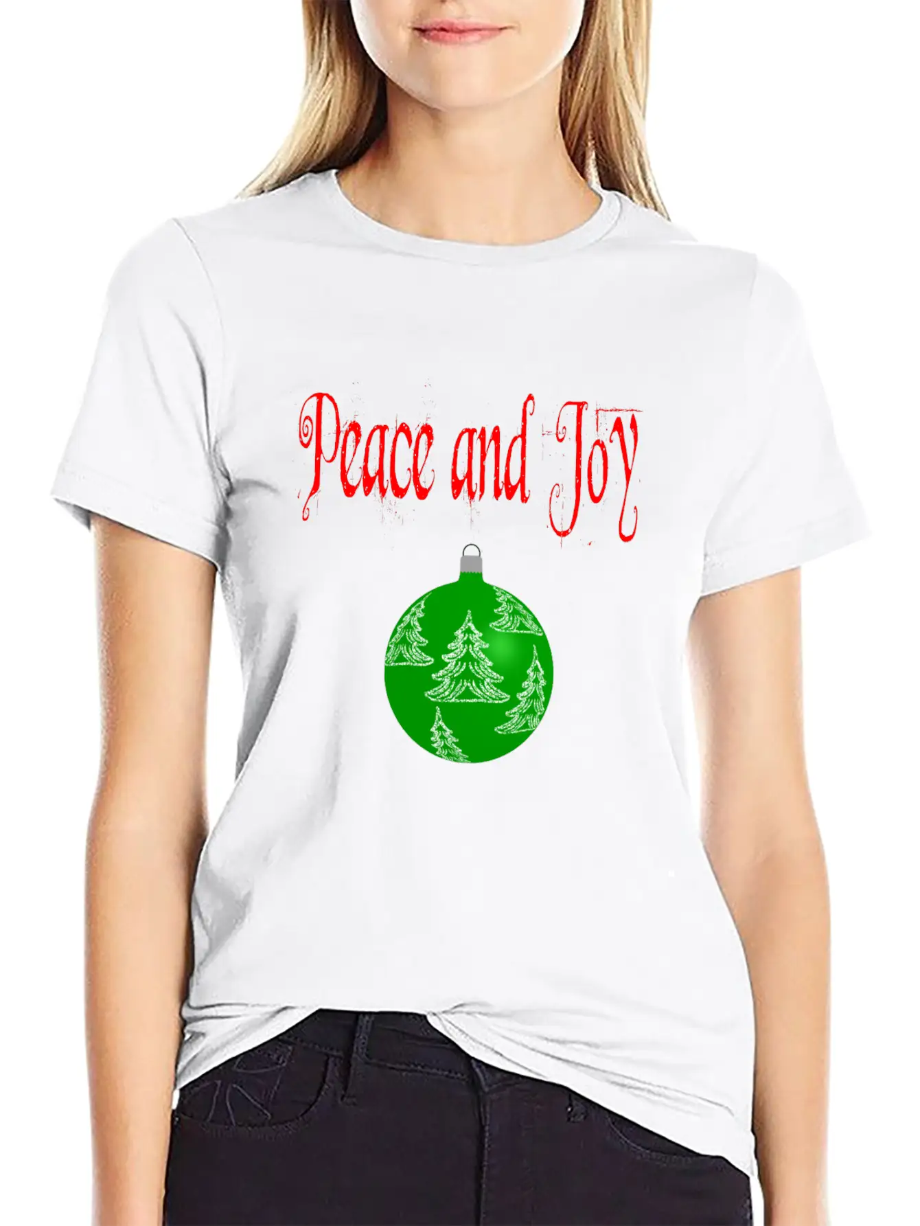 Christmas Peace And Joy Unisex Casual T-Shirt – Clean Design For Daily Comfort