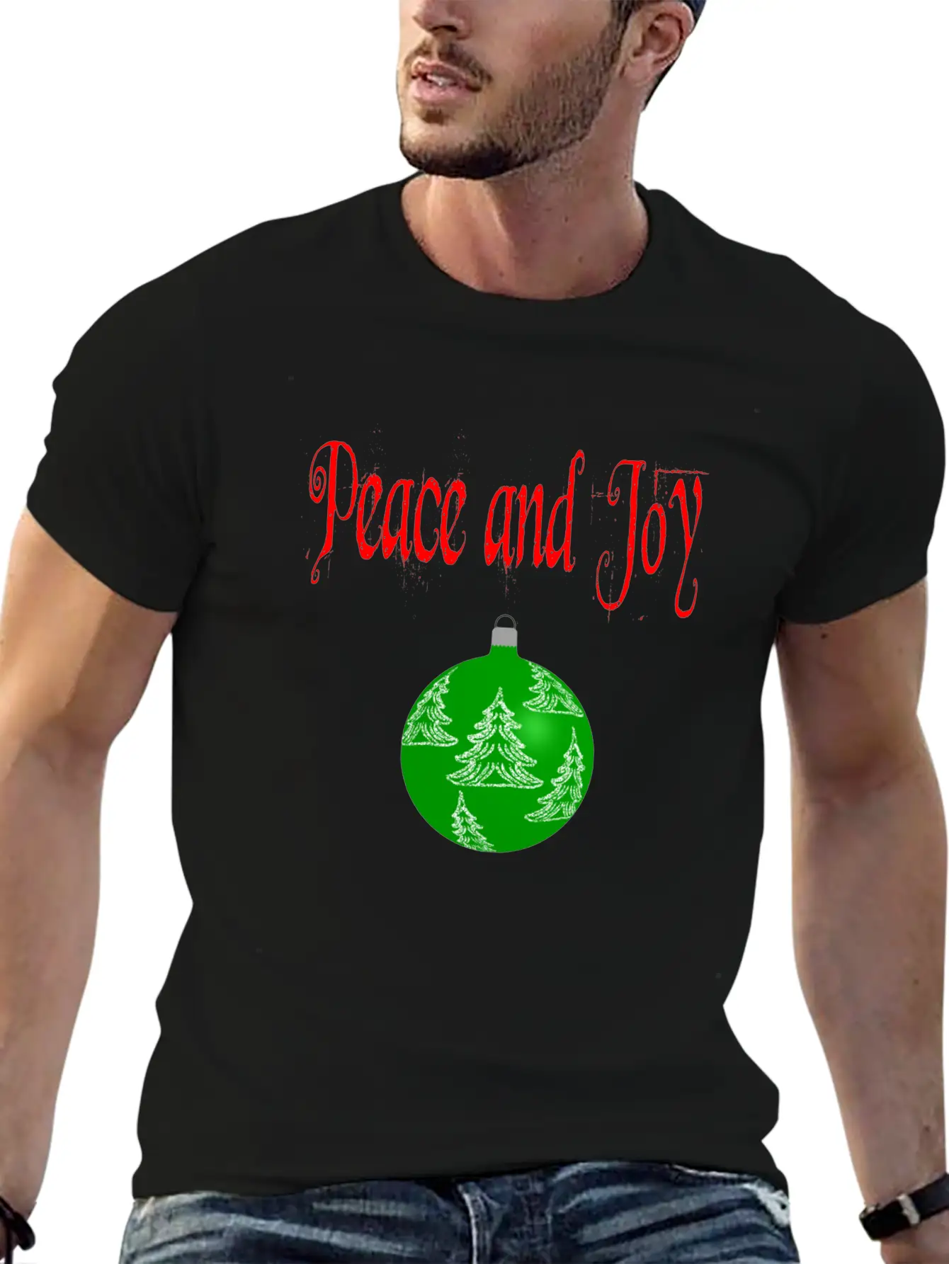 Christmas Peace And Joy Unisex Casual T-Shirt – Clean Design For Daily Comfort