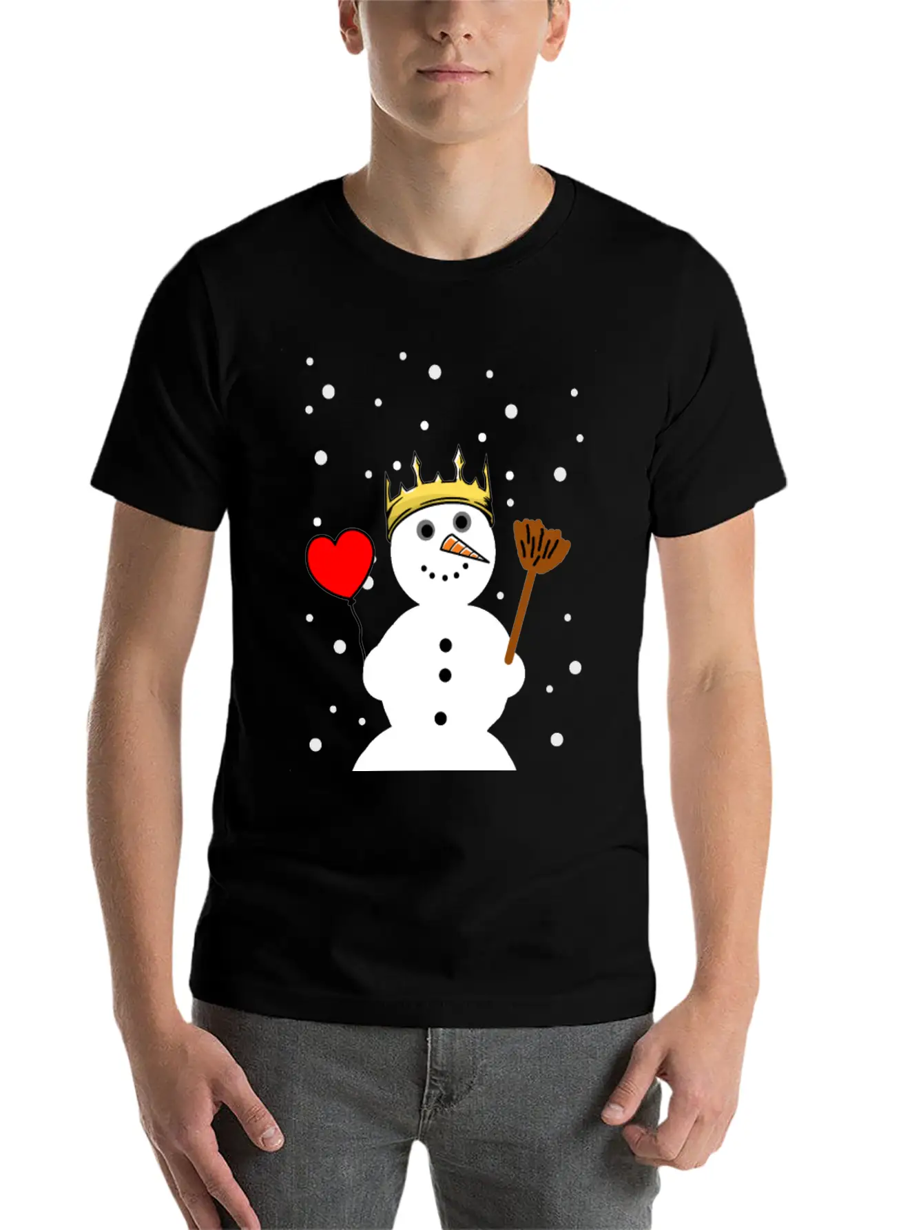 Christmas Snowman Fantasy Snow Xmas Winter Unisex Casual T-Shirt – Clean Design For Daily Comfort
