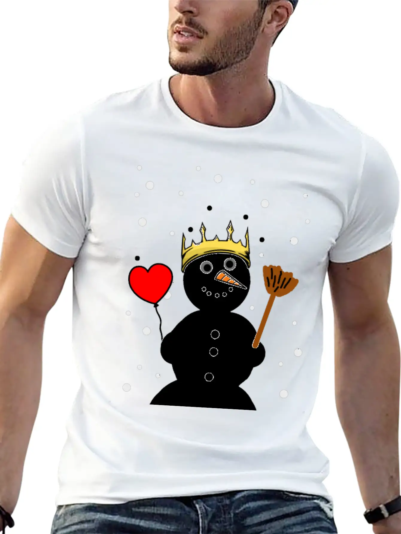Christmas Snowman Fantasy Snow Xmas Winter Unisex Casual T-Shirt – Clean Design For Daily Comfort