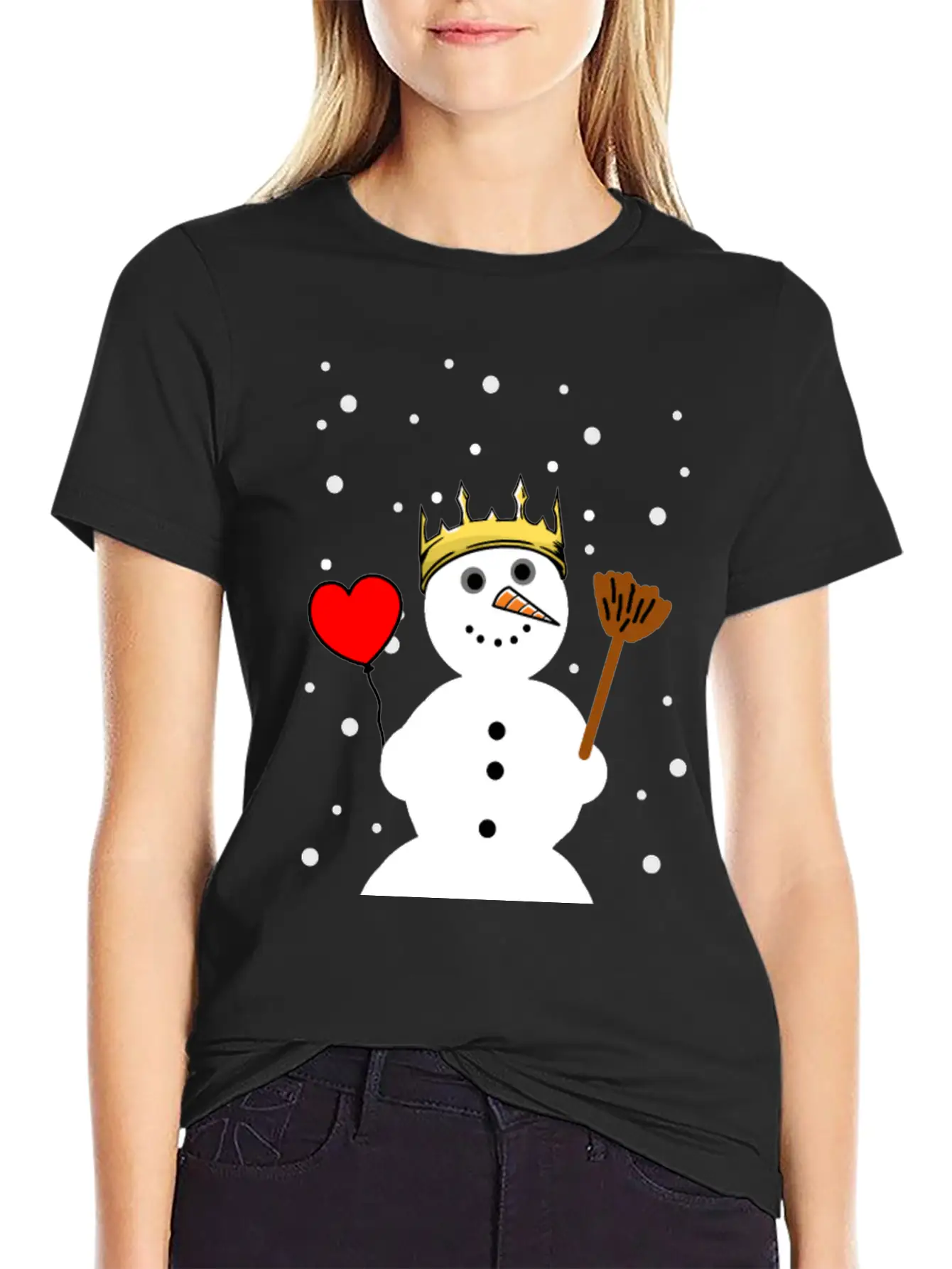 Christmas Snowman Fantasy Snow Xmas Winter Unisex Casual T-Shirt – Clean Design For Daily Comfort