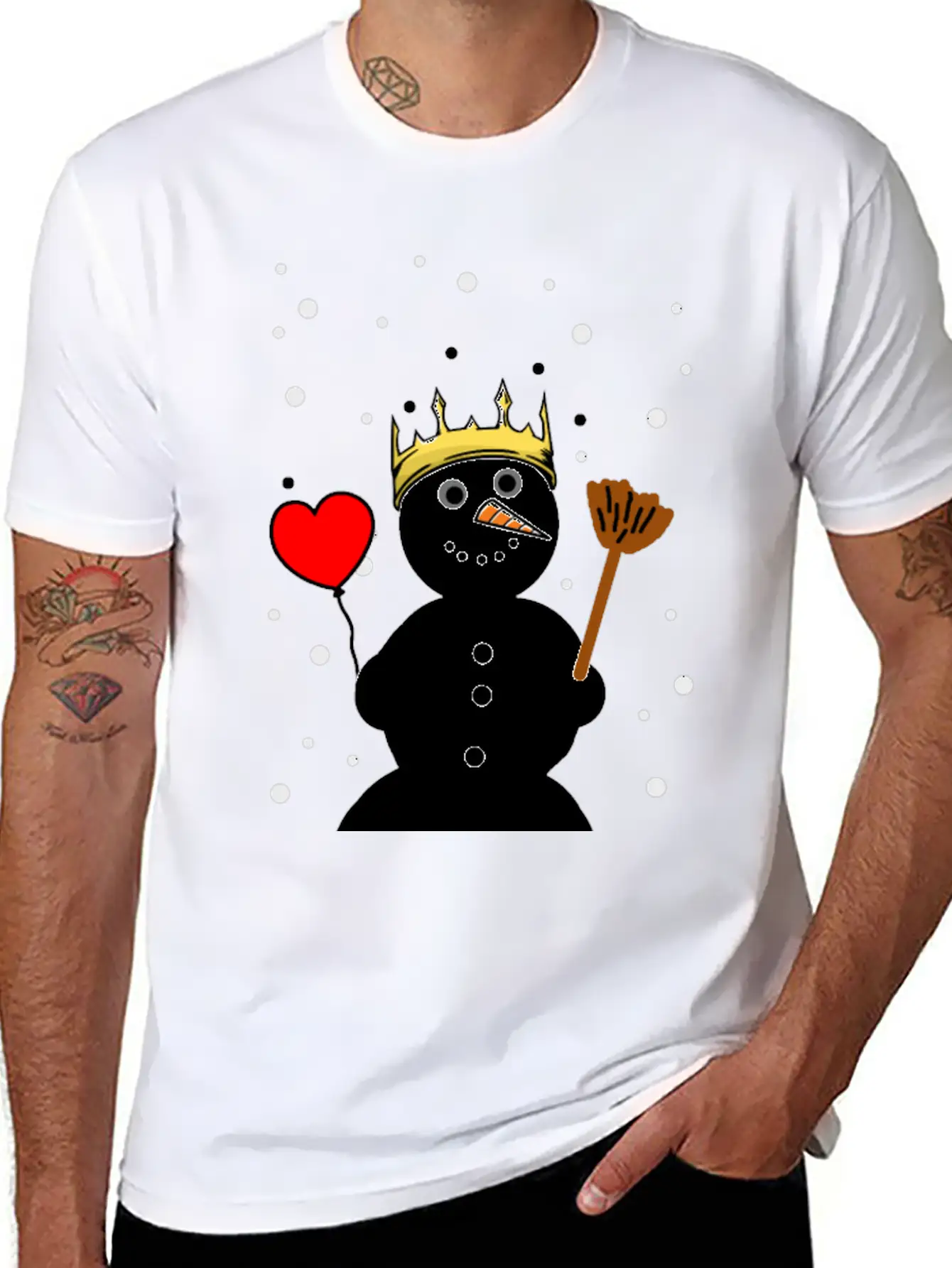 Christmas Snowman Fantasy Snow Xmas Winter Unisex Casual T-Shirt – Clean Design For Daily Comfort