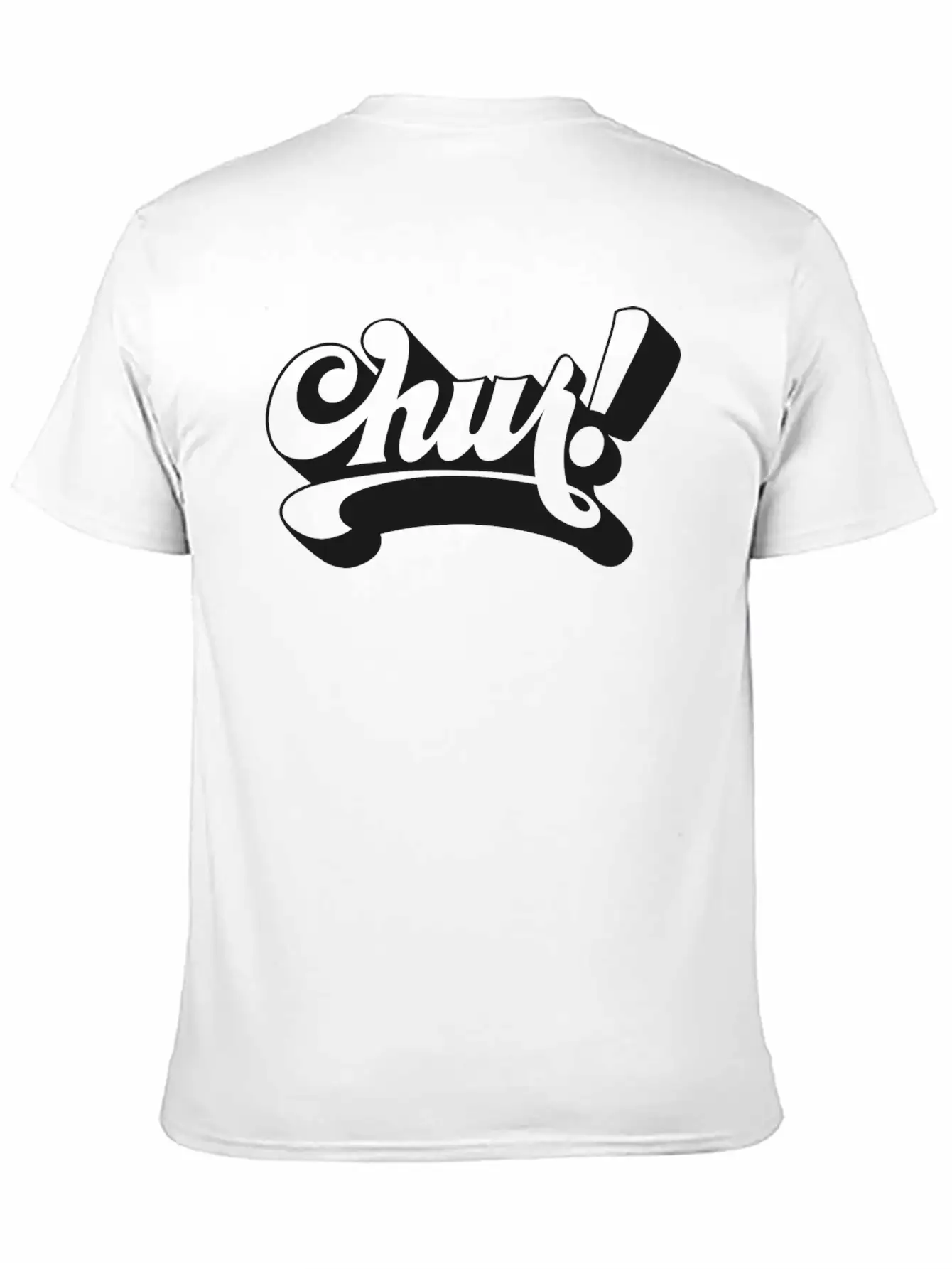 Chur Typography Design Unisex Casual T-Shirt – Clean Design For Daily Comfort
