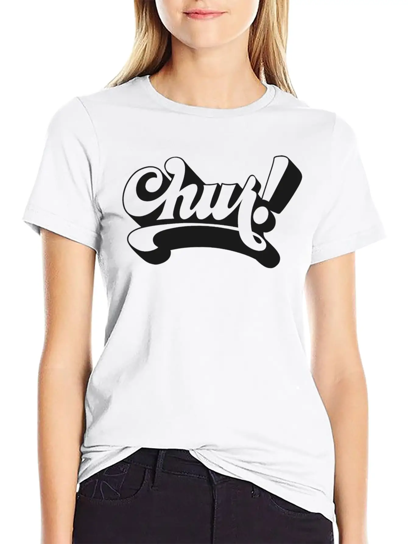 Chur Typography Design Unisex Casual T-Shirt – Clean Design For Daily Comfort