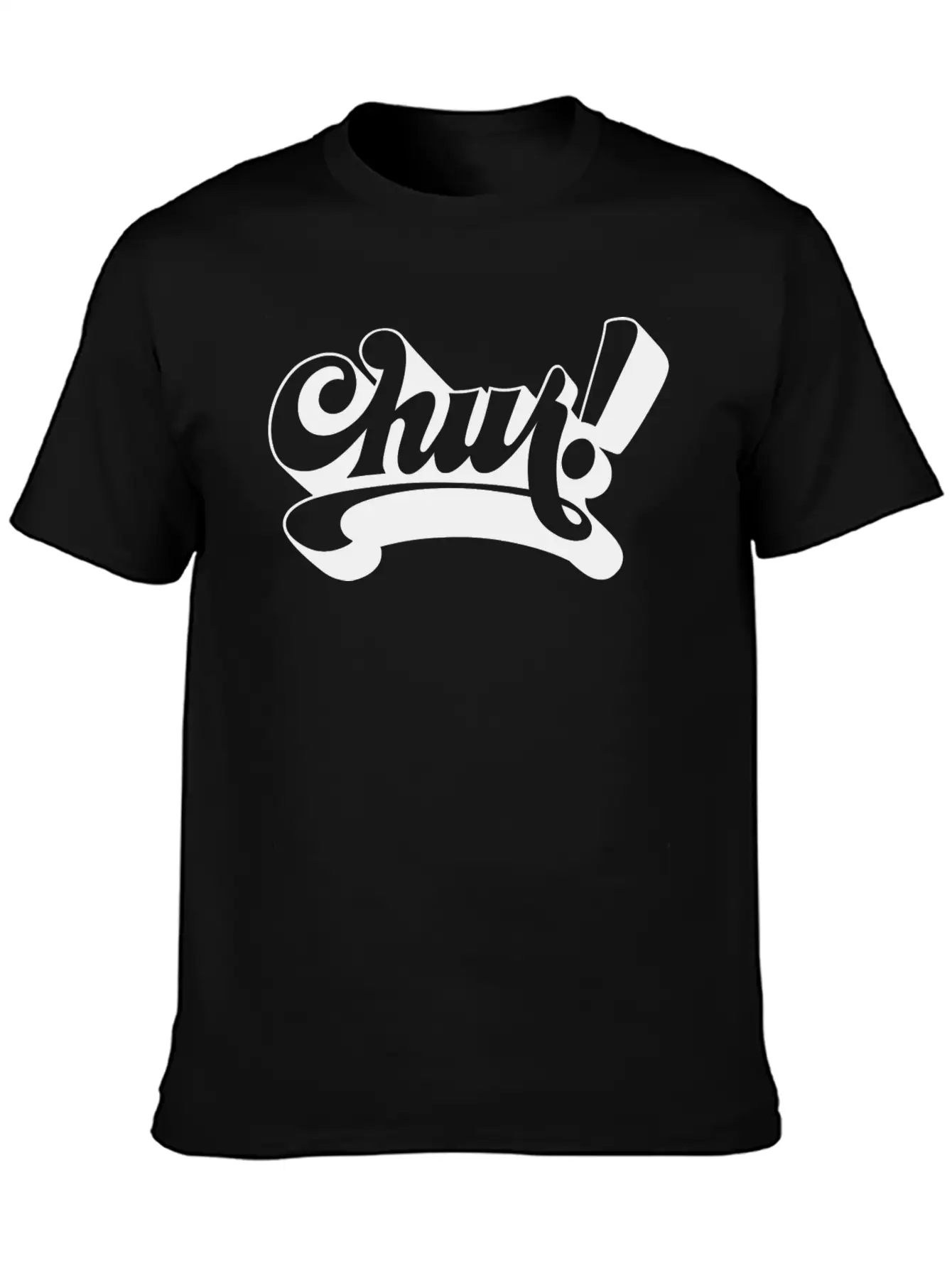Chur Typography Design Unisex Casual T-Shirt – Clean Design For Daily Comfort