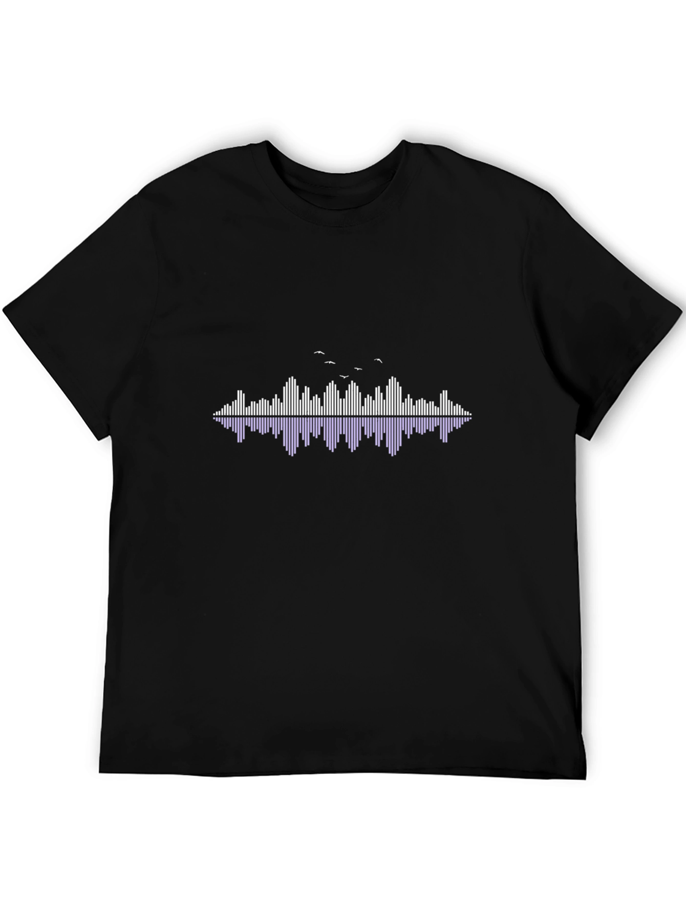 Soundwave Graphic Print Black T-Shirt