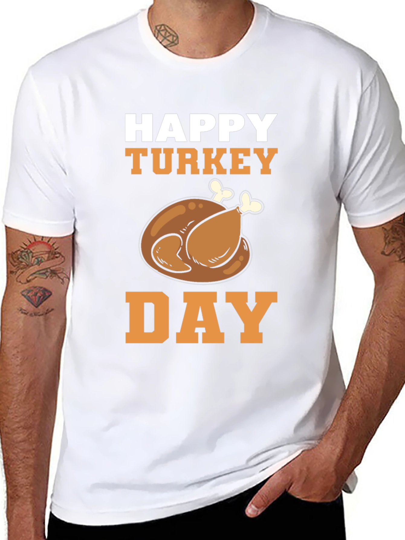 Happy Turkey Day T-Shirt | Thanksgiving Apparel