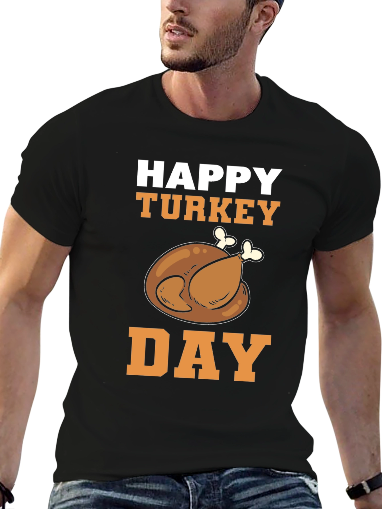 Happy Turkey Day T-Shirt | Thanksgiving Apparel